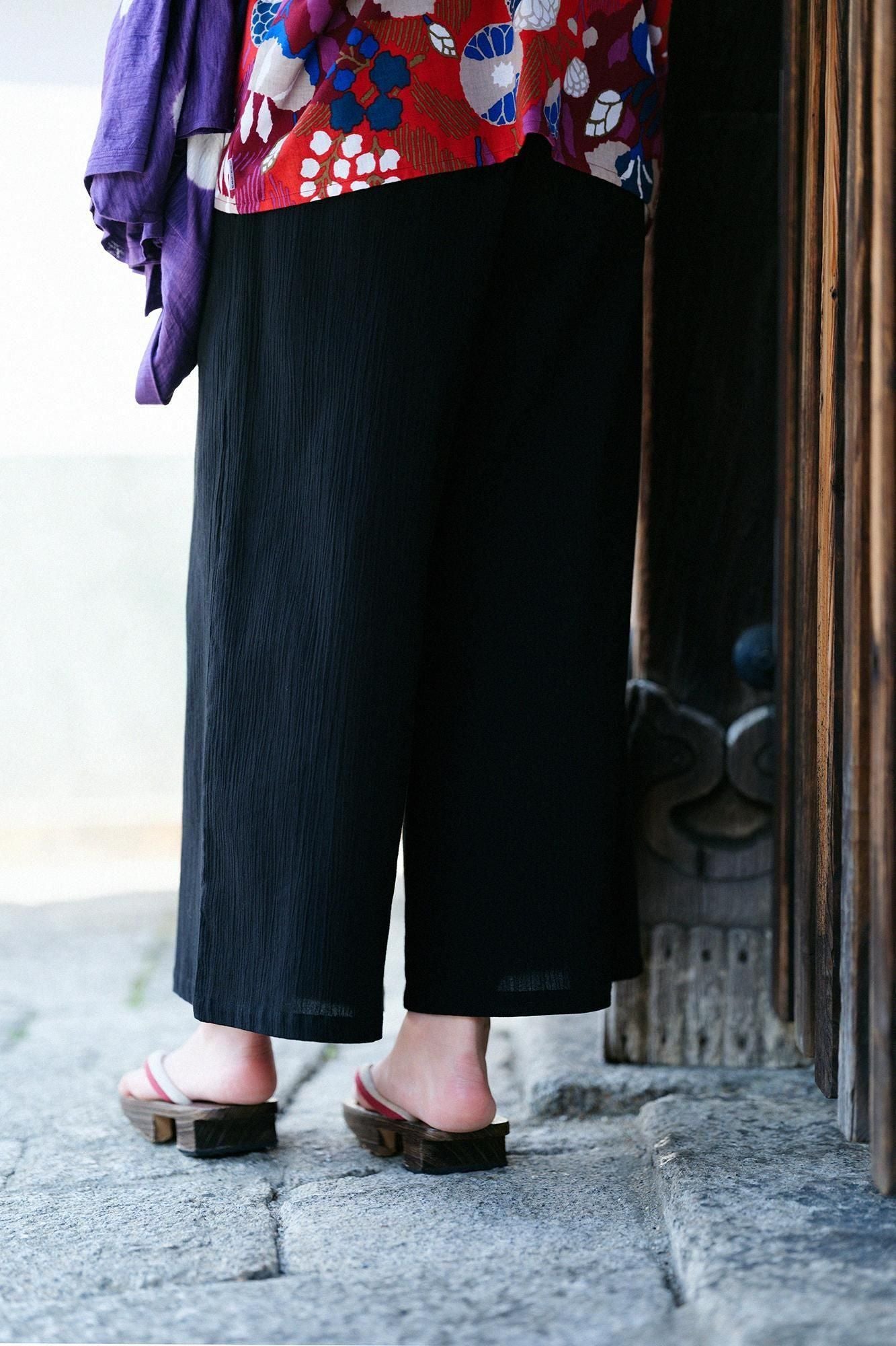 試着のみ【SOU・SOU】高島縮20/20 広形もんぺ あんこ玉 人気商品 試着のみ【SOU・SOU】高島縮20/20 広形もんぺ あんこ玉 人気商品