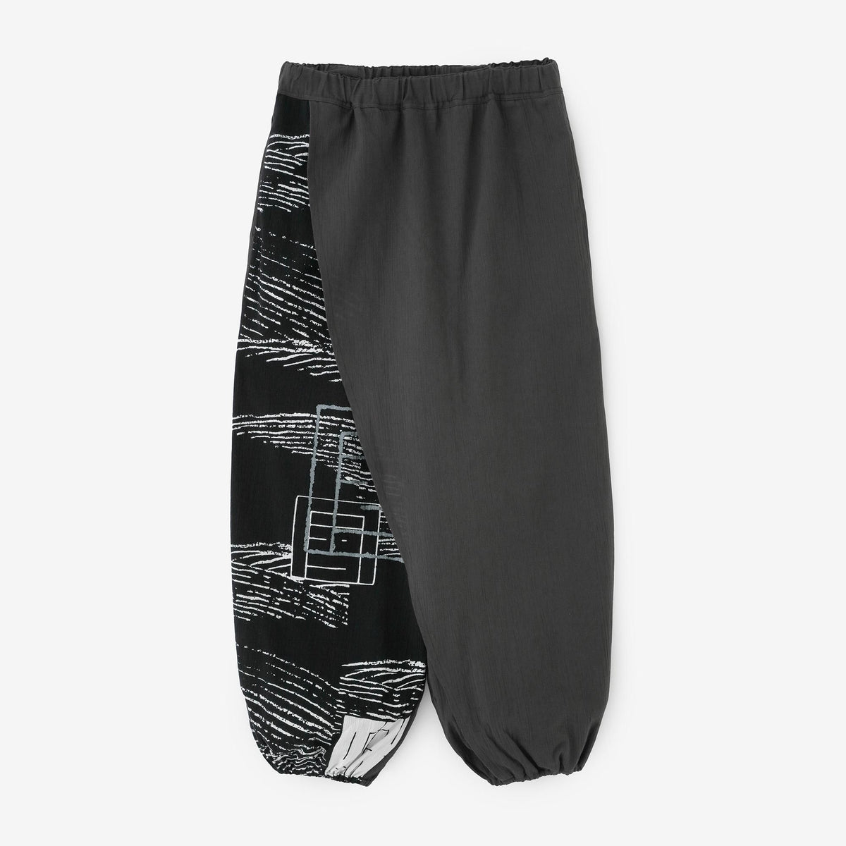 SOU・SOU 手柄寛衣下 片身替わり／高島縮／サイズM／新品タグ付 高島縮 20/20 手柄寛衣下（たかみかんいした） 片身替わり（かた