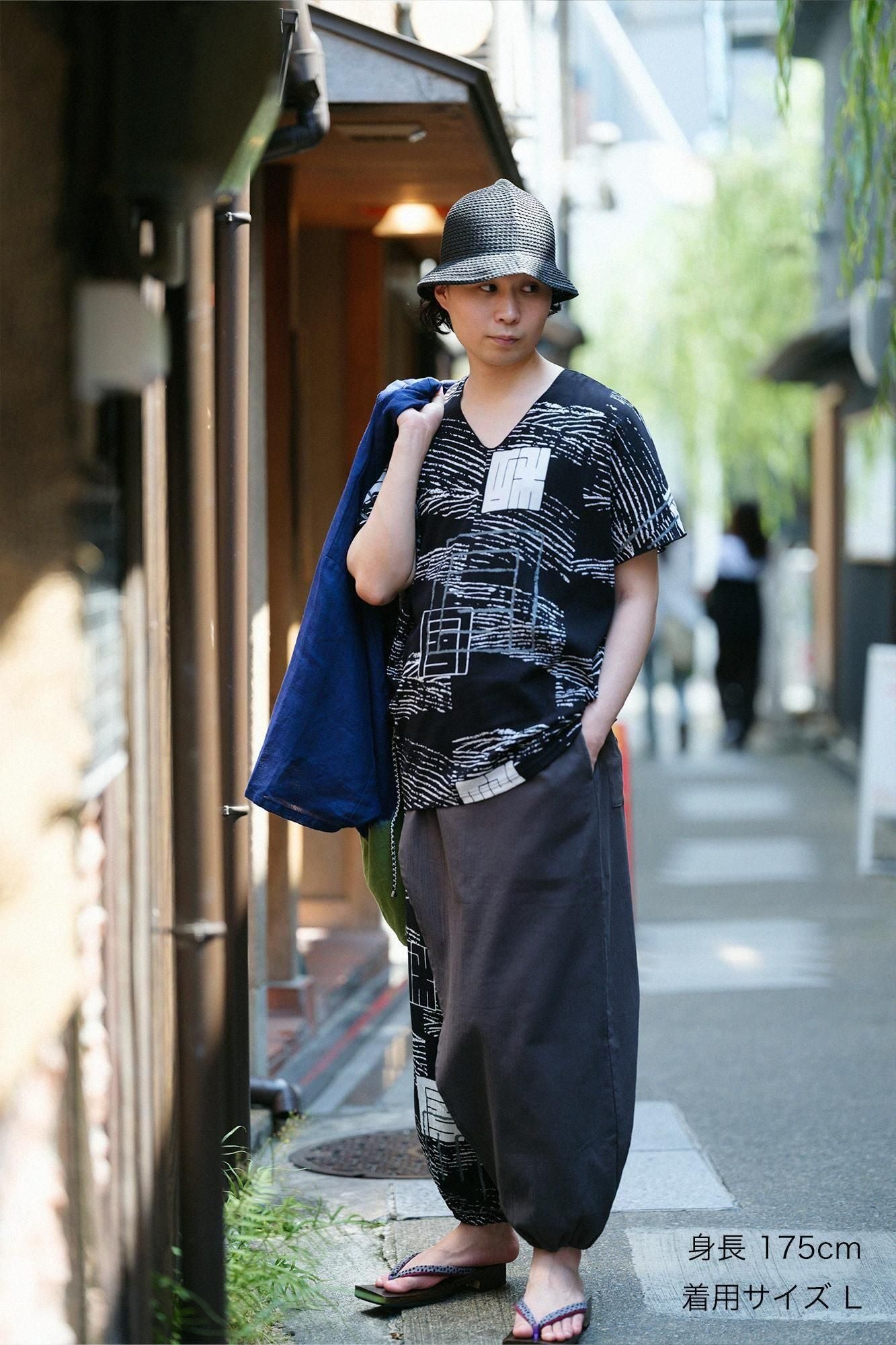 SOU・SOU 手柄寛衣下 片身替わり／高島縮／サイズM／新品タグ付 hqdefault.jpg