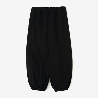 【Online】Chizimi Cotton 20/20 Wrap Harem Pants(TakaMikan SkirtstomachPants and Skirts）／Black2