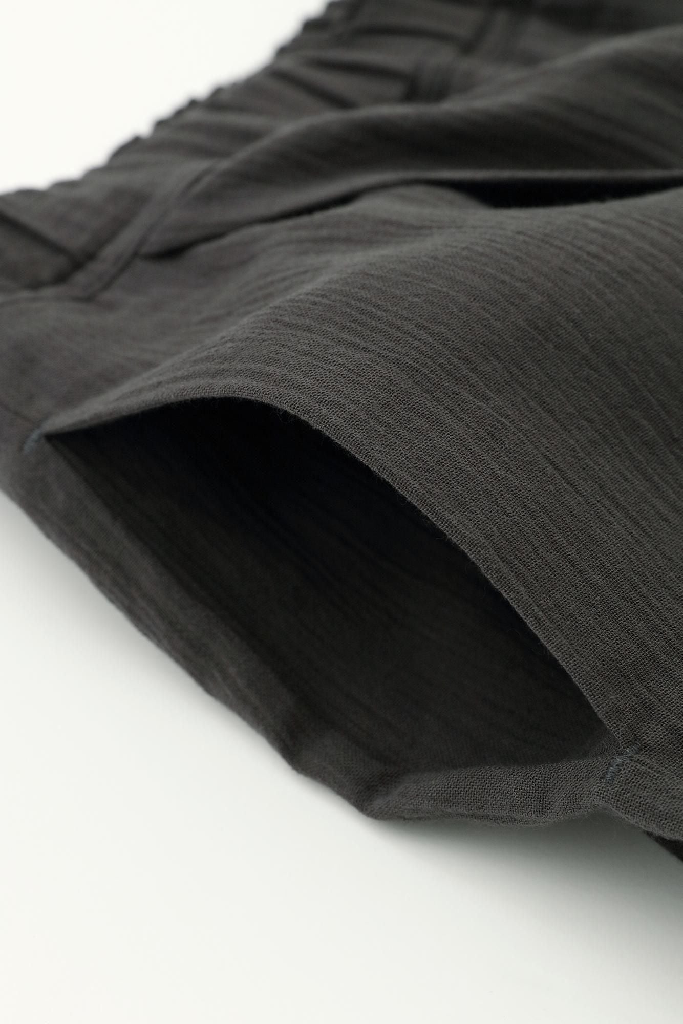 高島縮棉 20/20手柄寛衣下 和裝褲／深灰色2