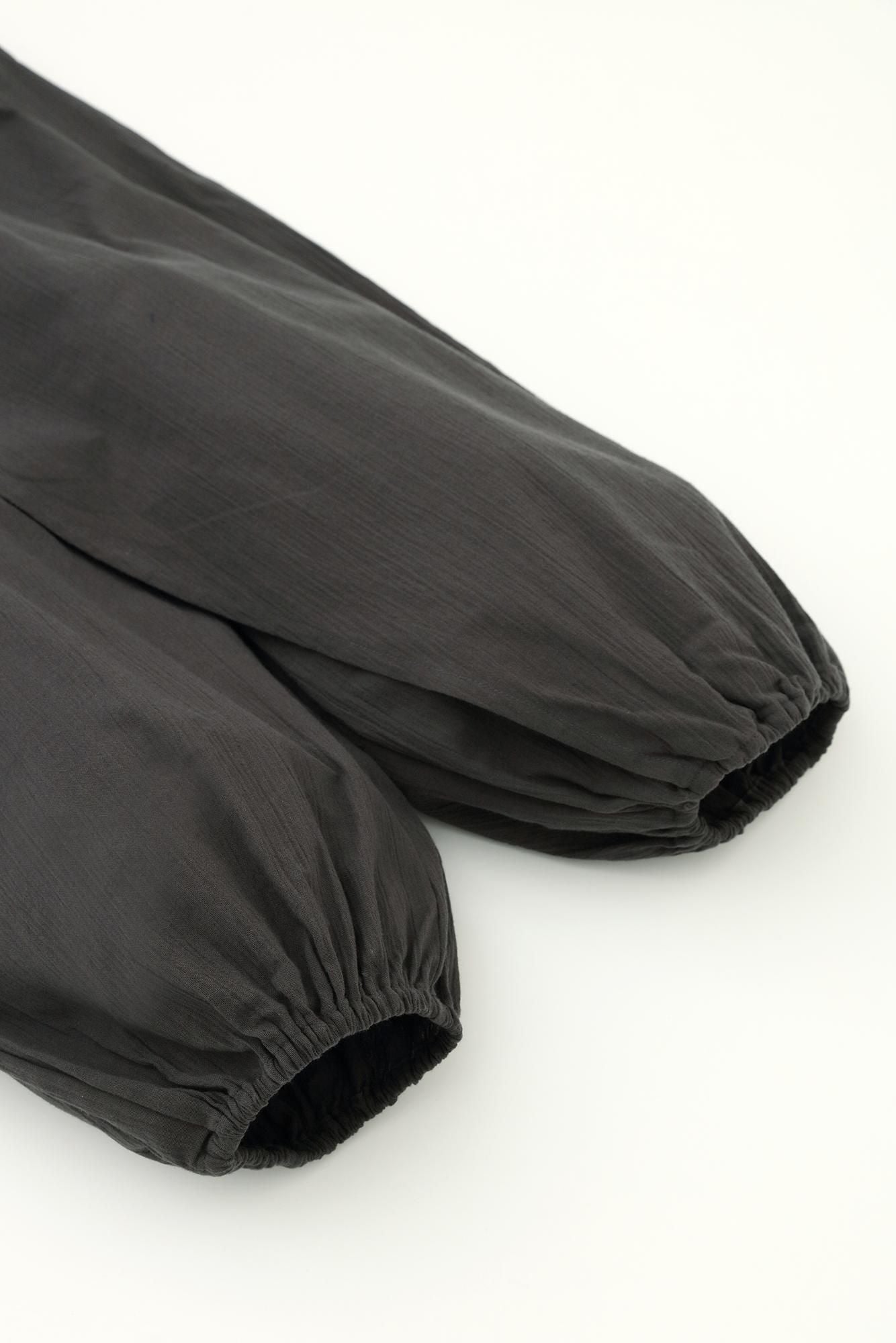 高島縮棉 20/20手柄寛衣下 和裝褲／深灰色2