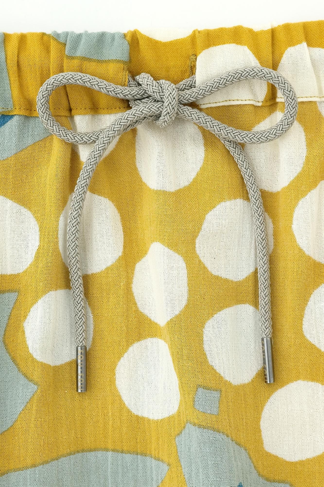 高島縮棉 20/20長裙／南天竹 金黃色