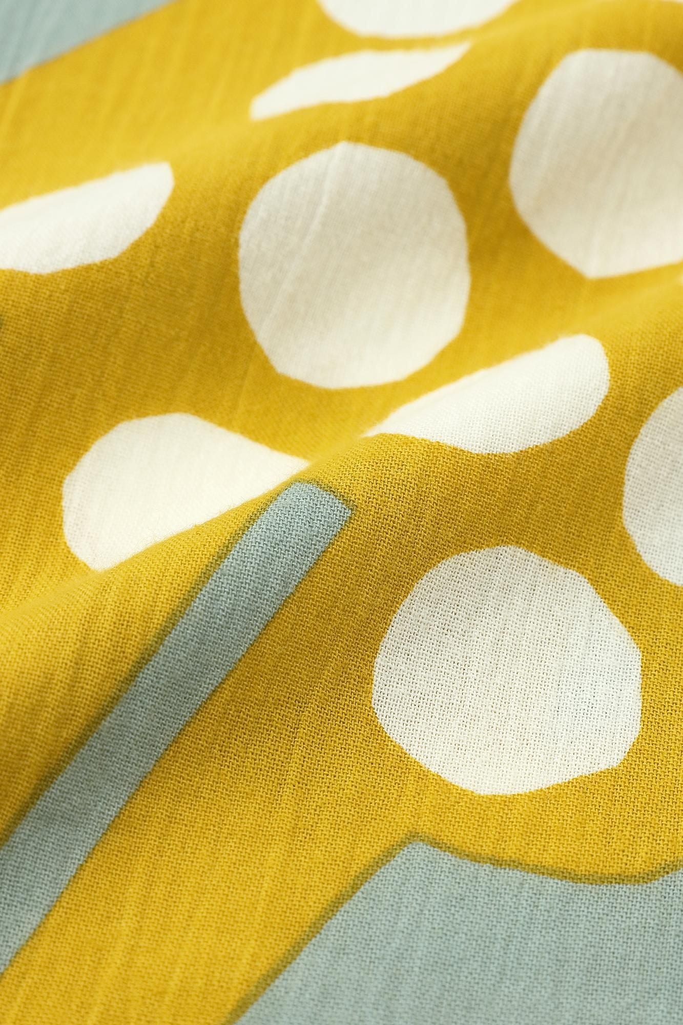 高島縮棉 20/20長裙／南天竹 金黃色