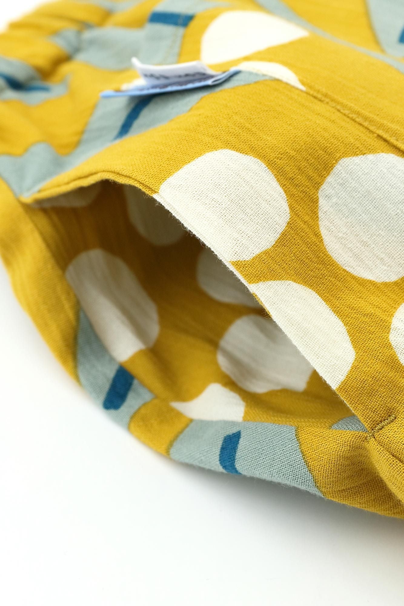 高島縮棉 20/20長裙／南天竹 金黃色