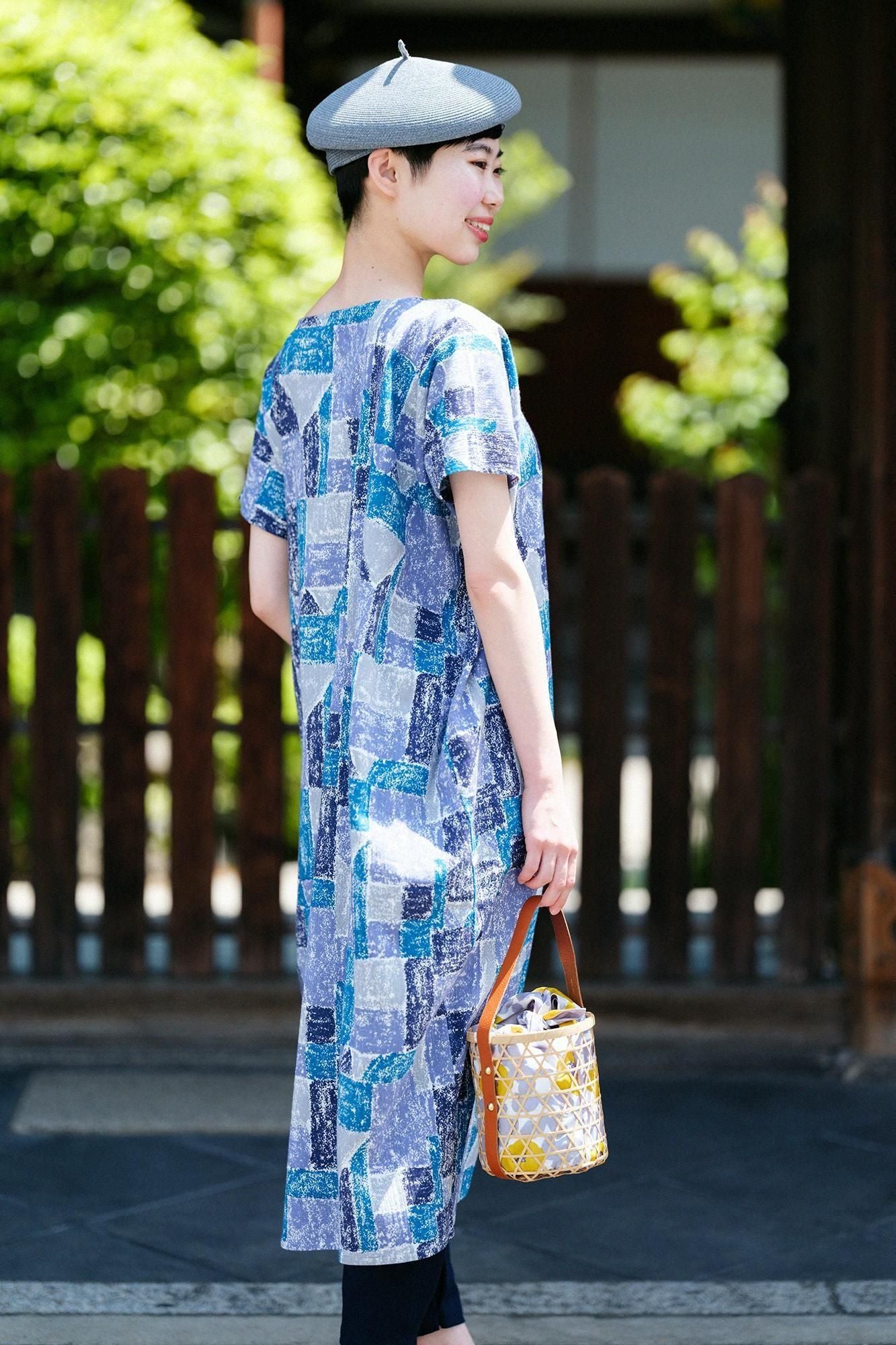 타카시마치지미 20/20 직사각형 원피스(Chohokei)/돌 나무의 집