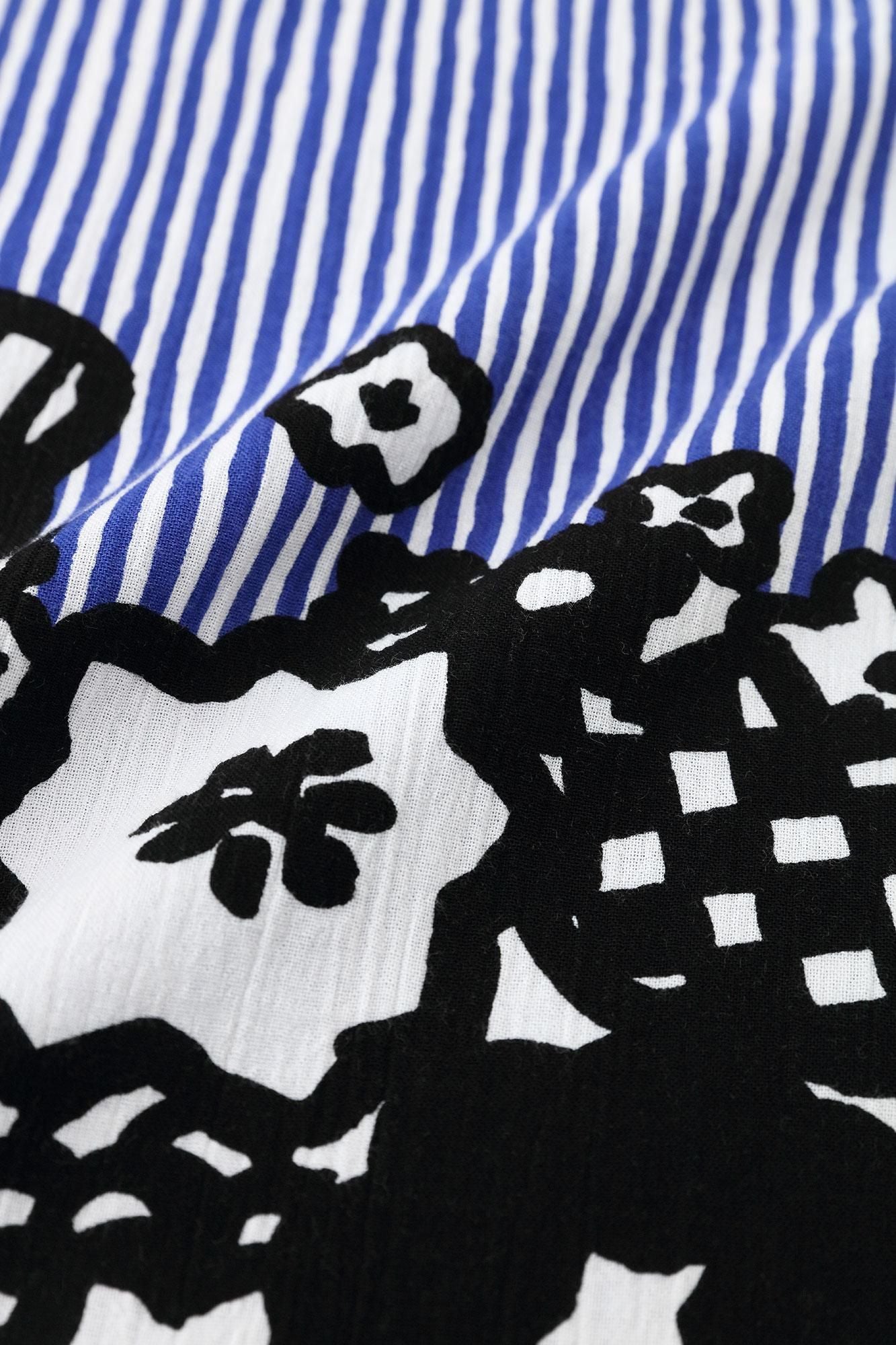 高島縮棉 20/20長方形洋裝／花彩球