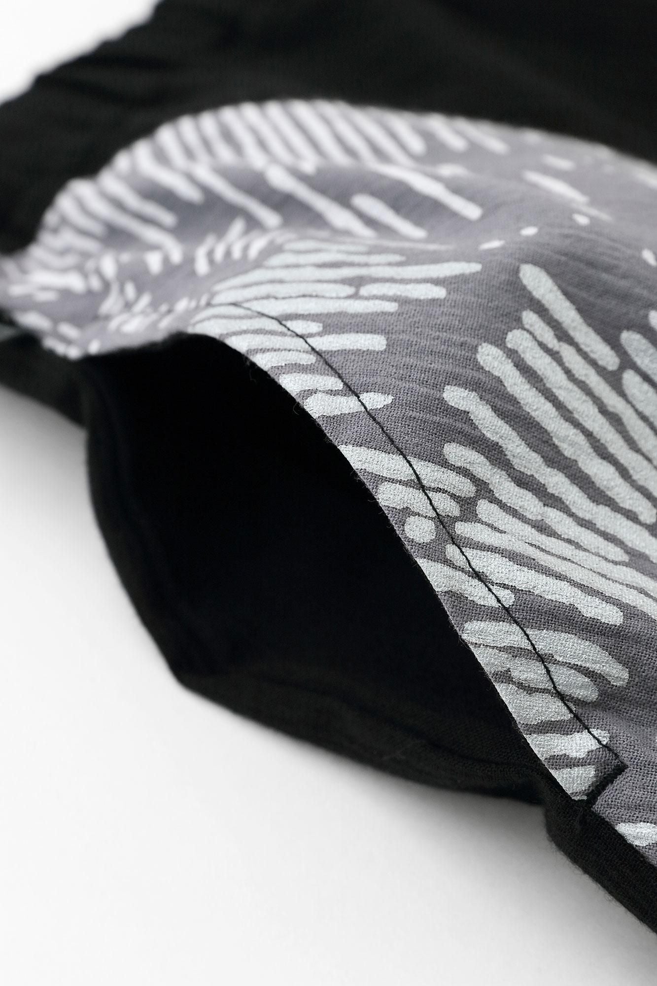 【net限定】高島縮 20/20 富士（ふじ） 2.0／濡羽色（ぬればいろ）×芍薬（しゃくやく）