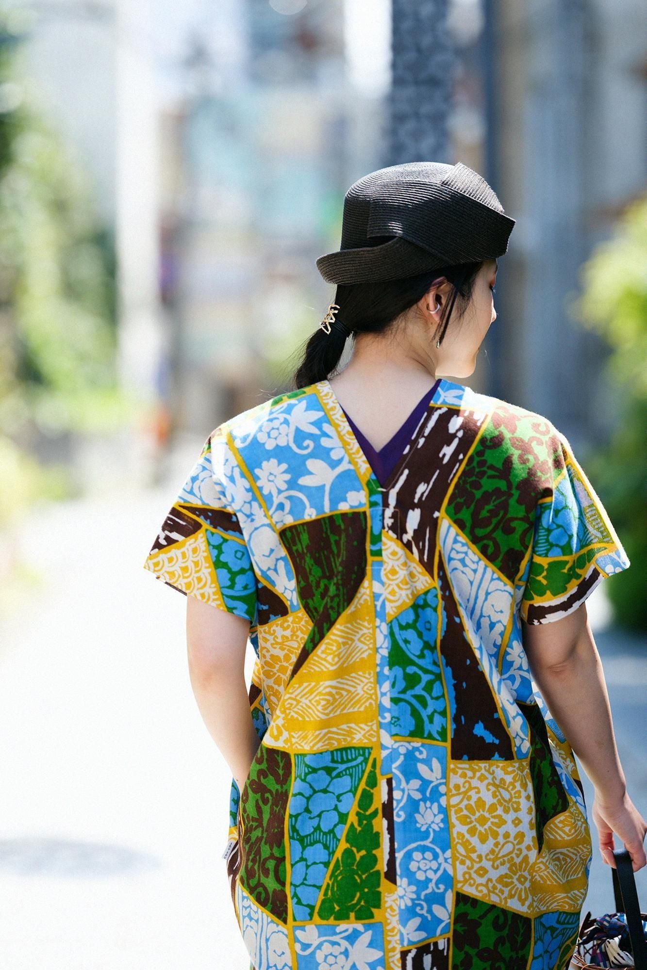 [仅在网络上可用]伊势木纹纹理（发髻）长方形衣服（二海）/金银织锦等缝合（金银乱纹缝合）复制（Utsushi）