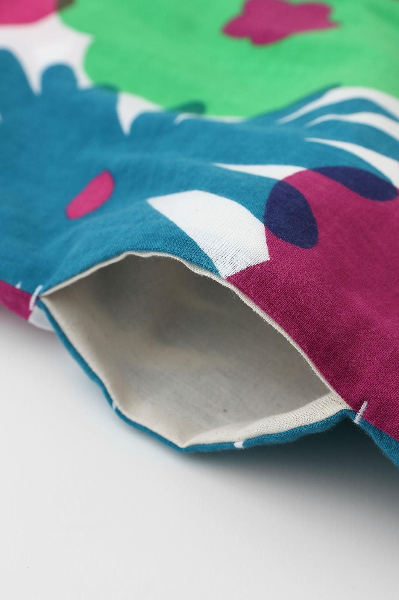 伊勢木棉 文 長方形洋裝 拼接／落落大方 繽紛琉球