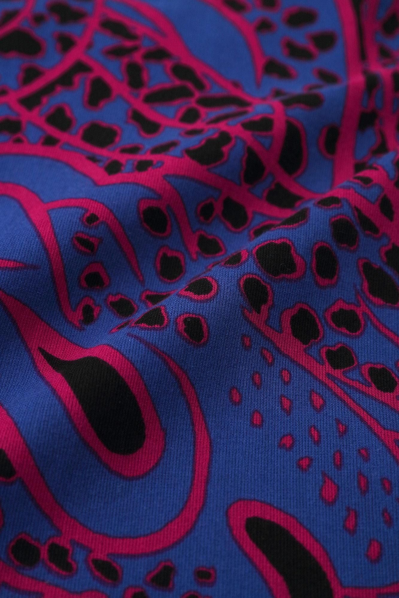 高島縮棉 40/40風靡 上衣／blue red jaguars