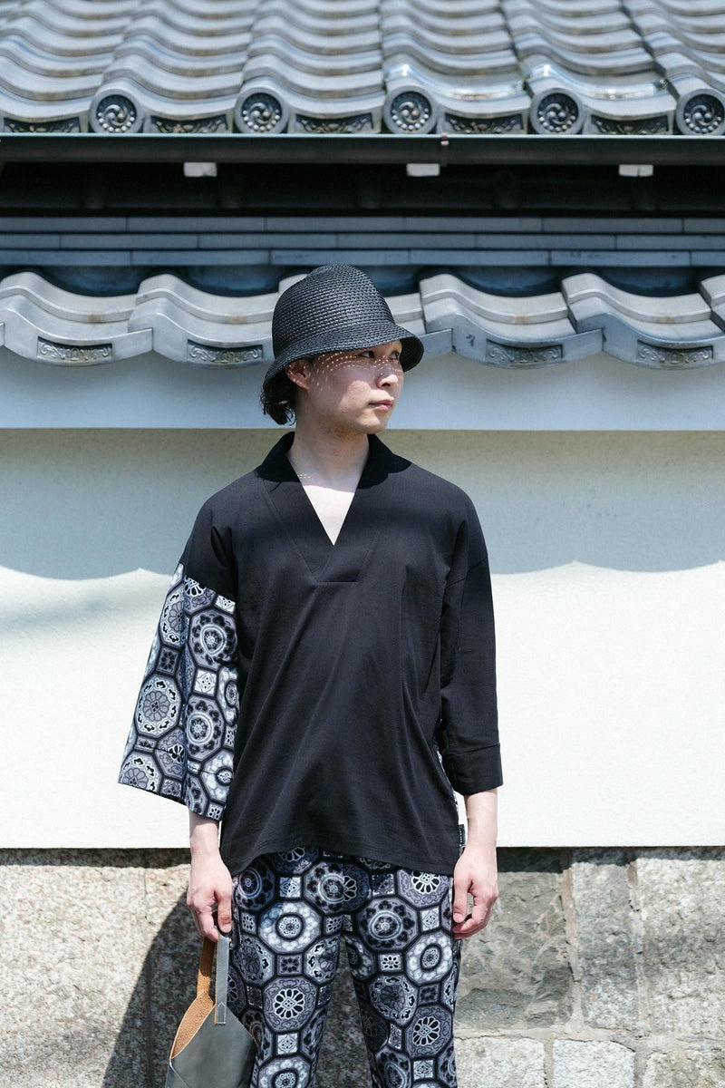 Fubi Kimono Shirt Bi-color