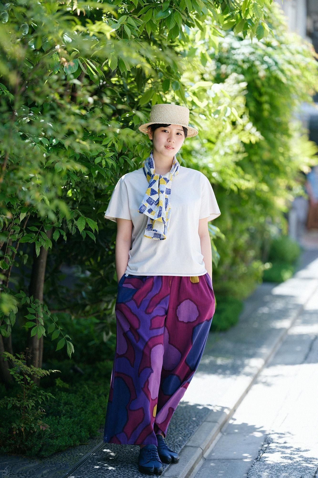 伊勢木棉 圍巾 短版／積木之家