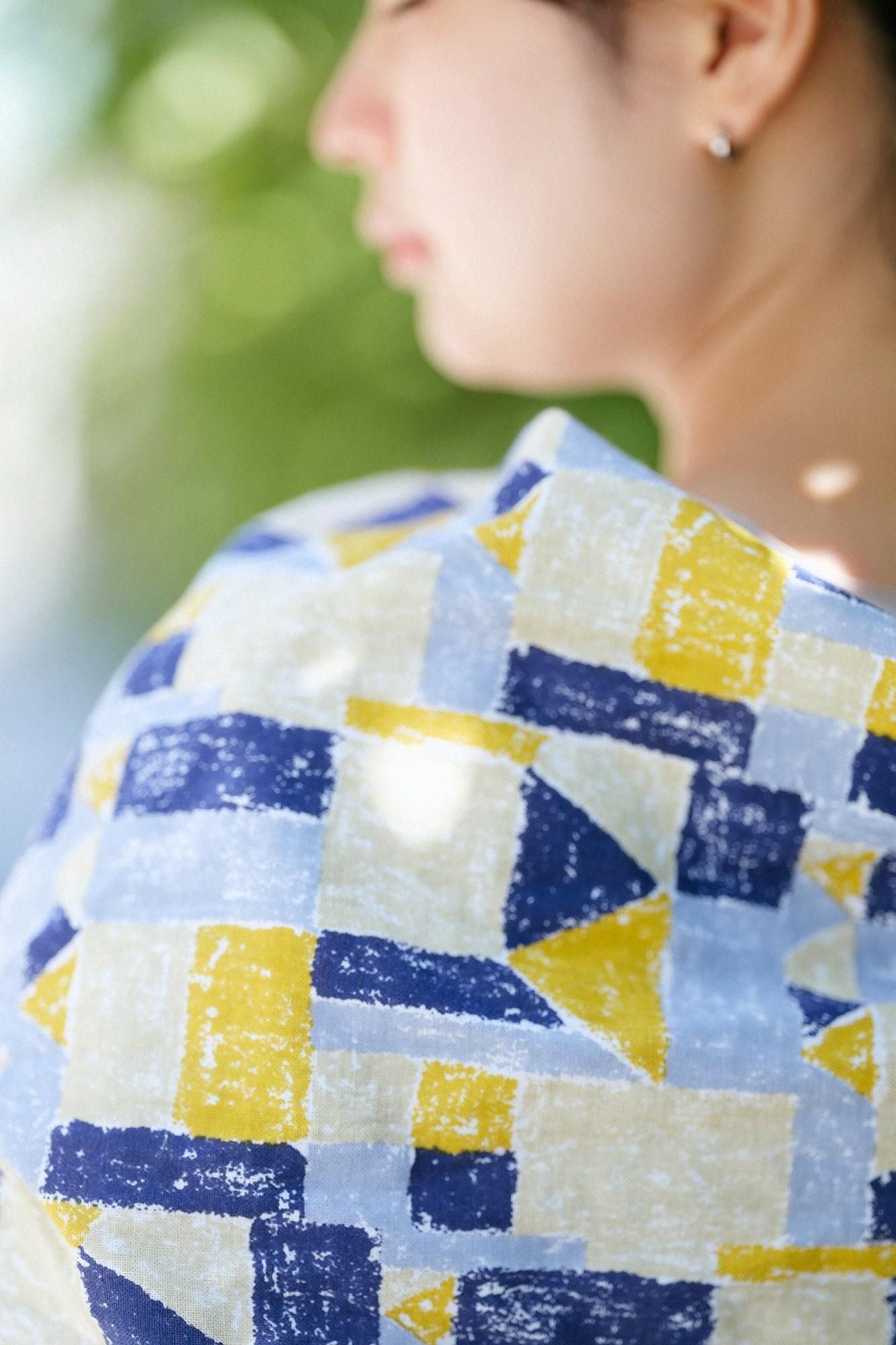 伊勢木棉 圍巾 短版／積木之家