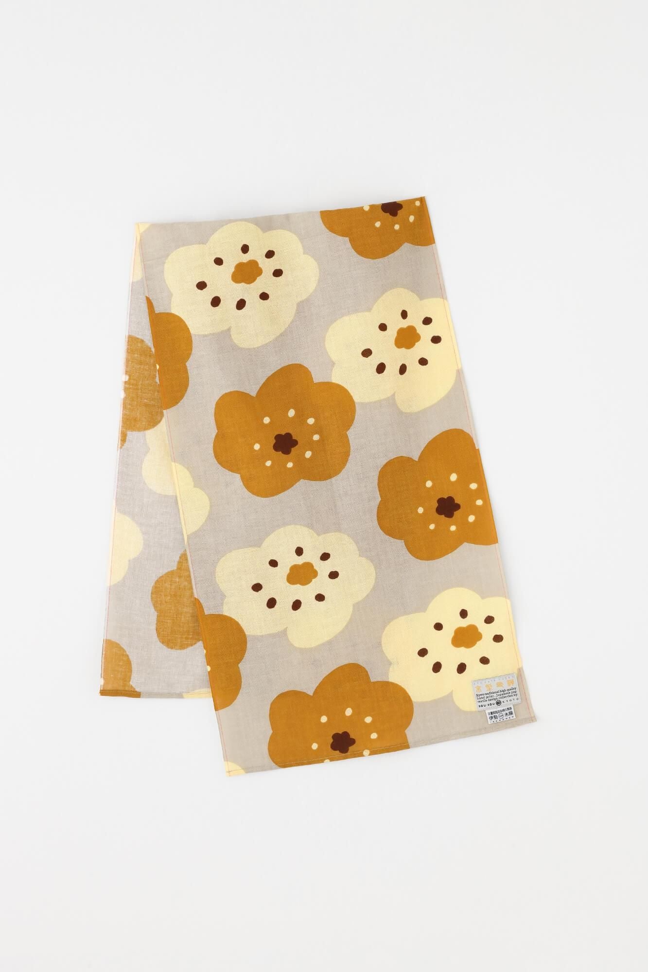 Isemomen Cotton Short Scarf / Smile Beige 