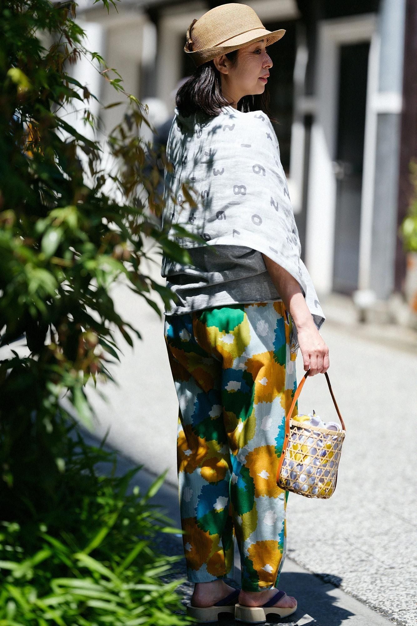 高島縮棉 20/20工人褲／盛開