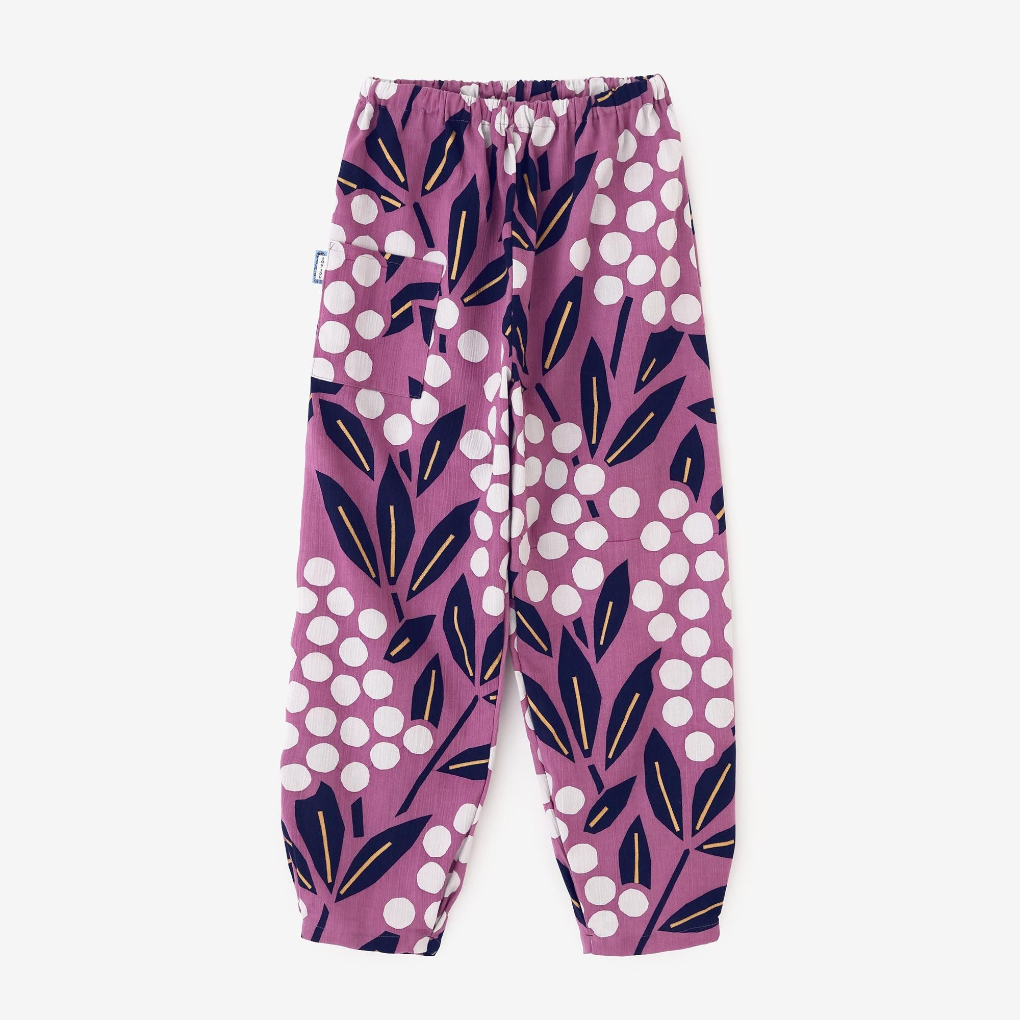 Chizimi Cotton 20/20 Monpe Workers Pants / Nandina Bamboo