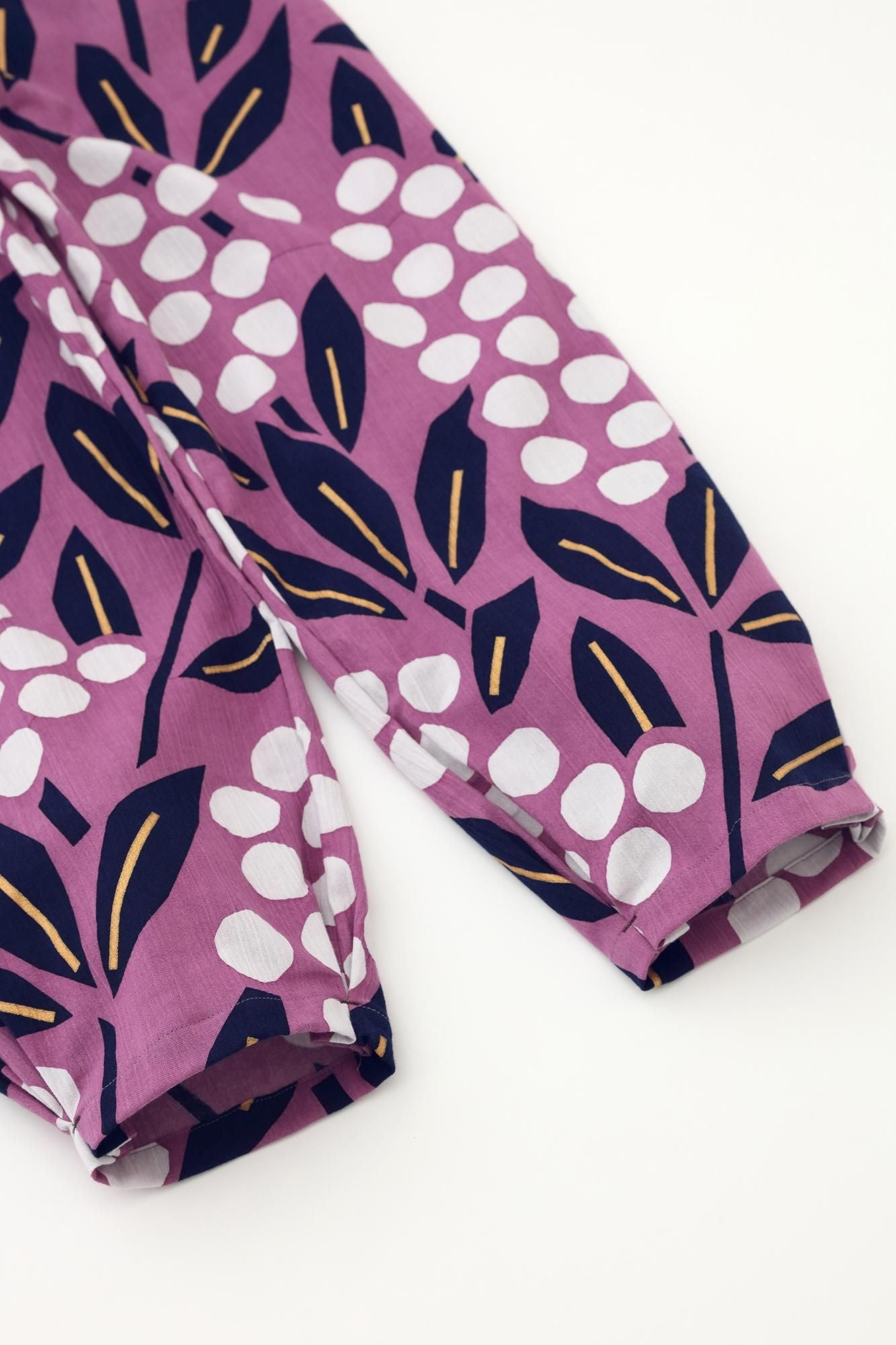 Chizimi Cotton 20/20 Monpe Workers Pants / Nandina Bamboo