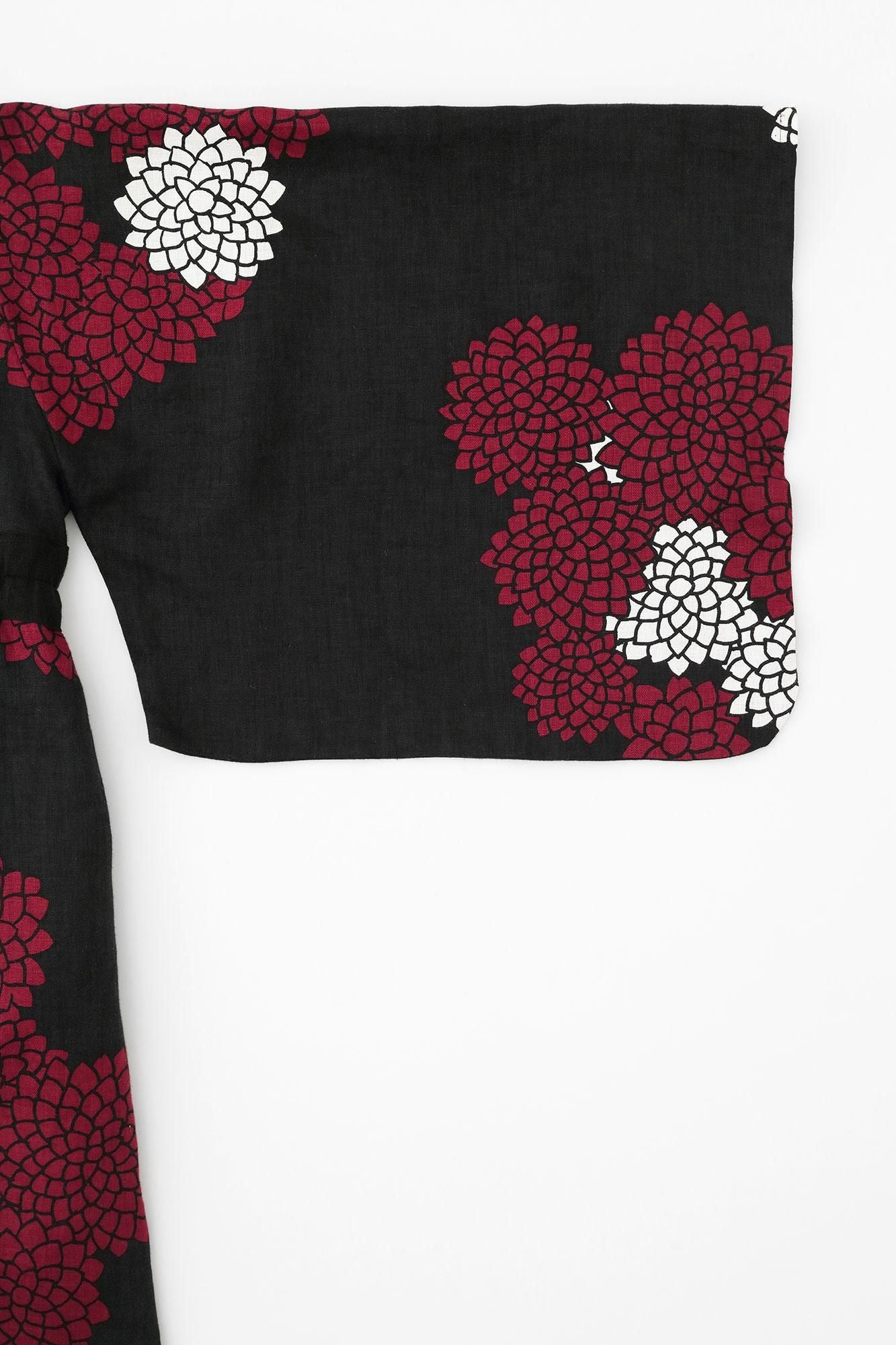 大麻Yukata新鲜 /菊花在云中