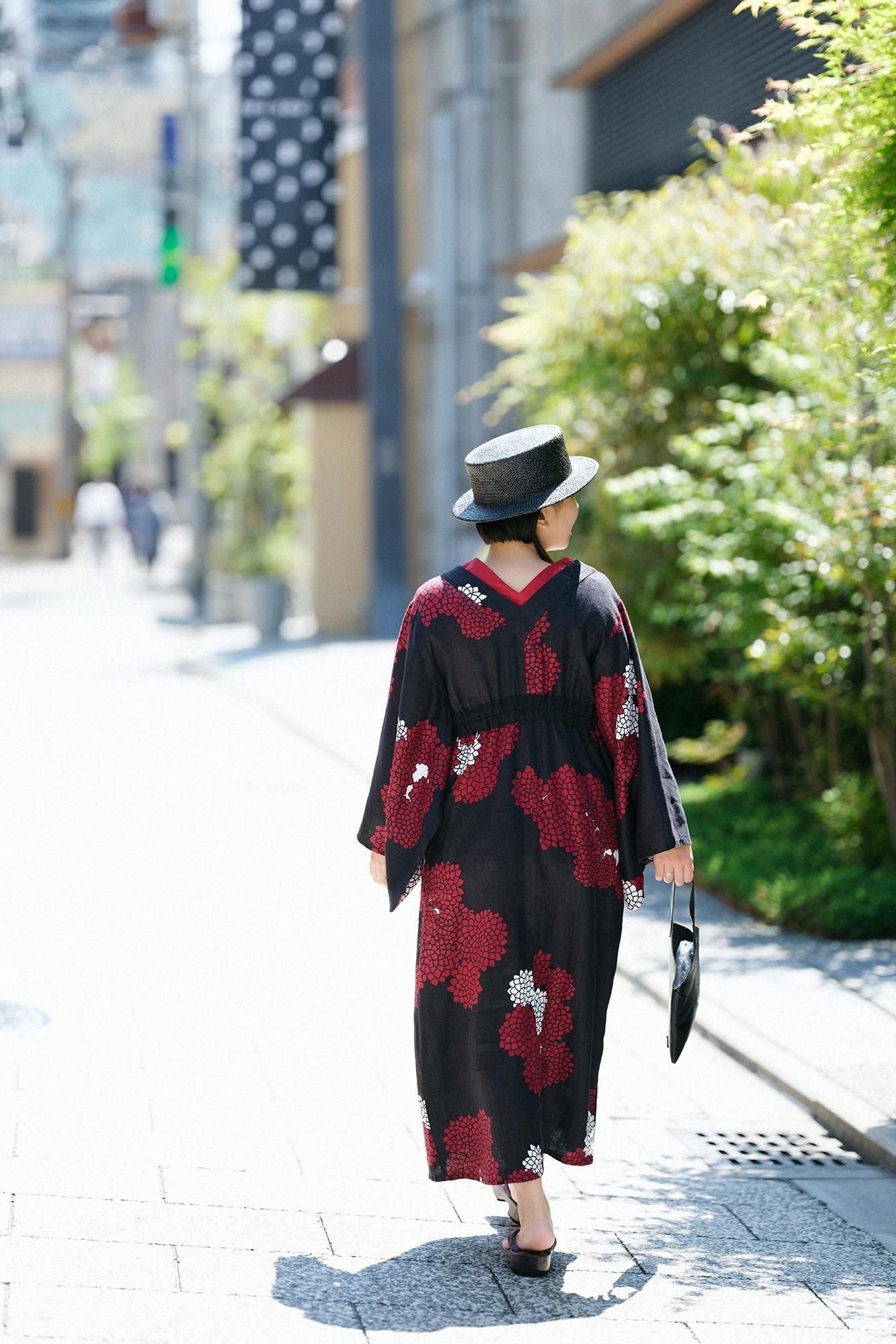 新品☆SOU・SOU ソウソウ☆麻 富士パンツ 雲間に菊 新品☆SOU・SOU