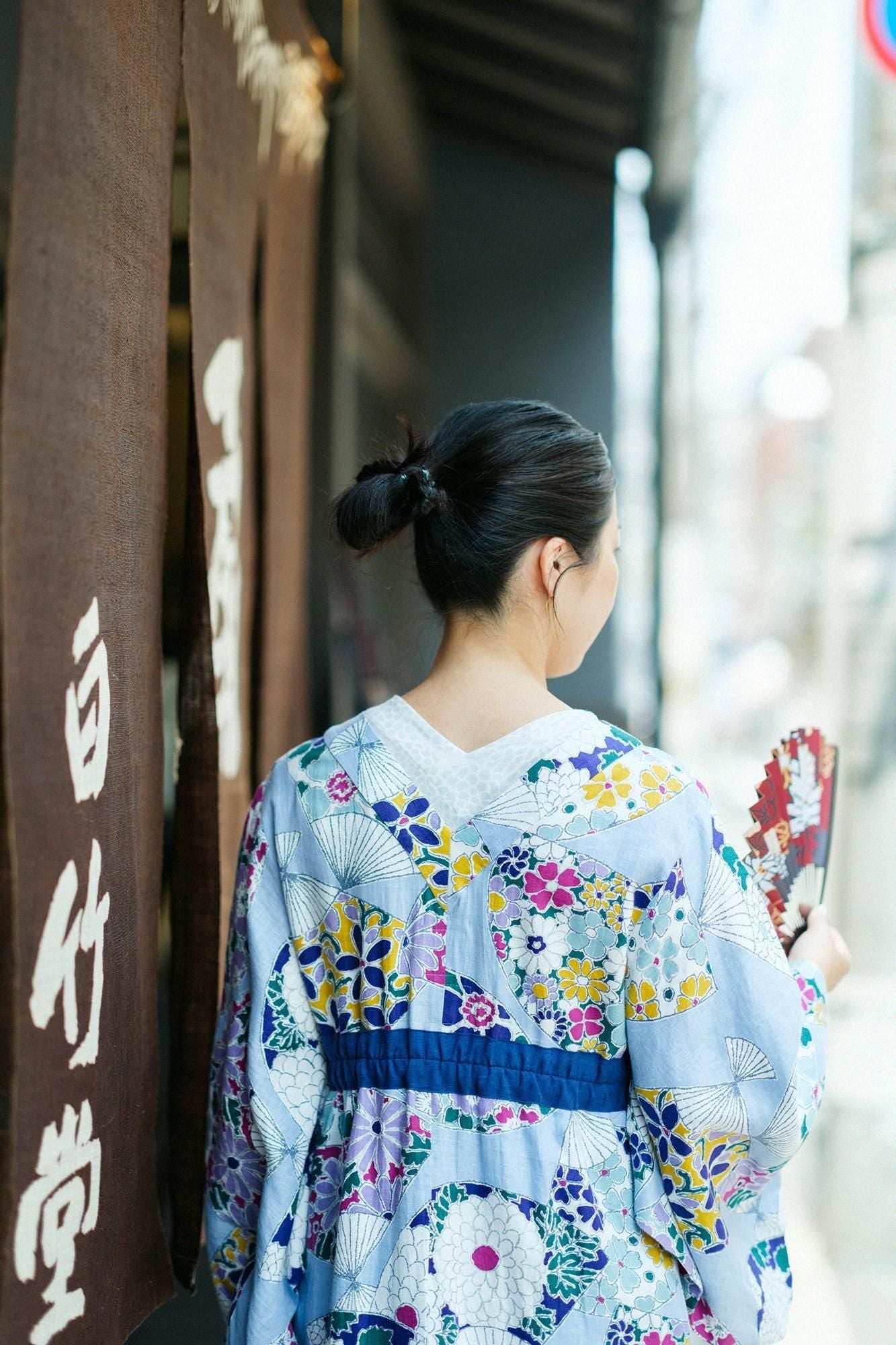 大麻，新鲜的Yukatamita/fan（ougi）ashanada