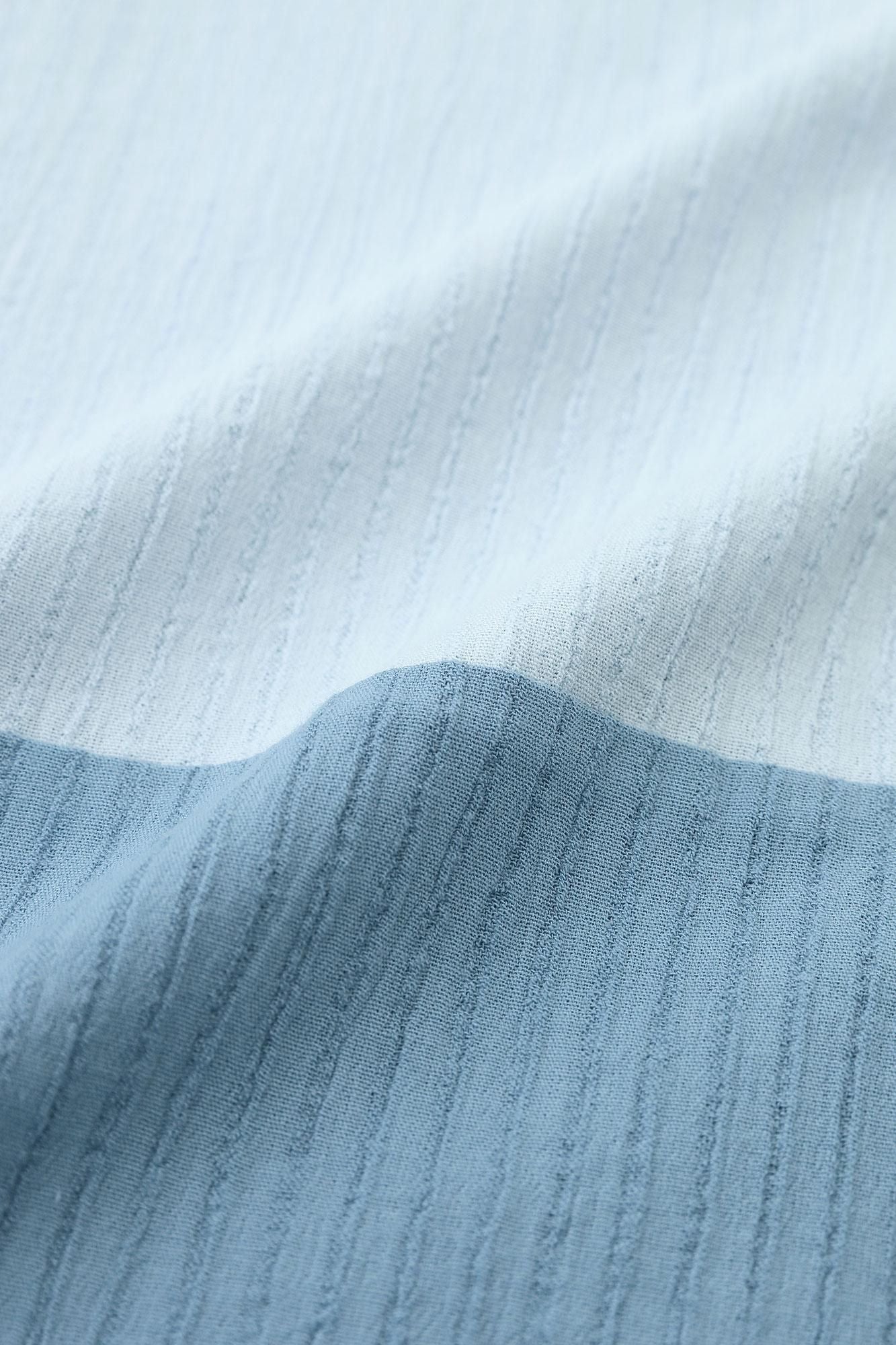 Chizimi Cotton 40/20 Akiha Square Top(deerminds old time withi) group(minds old time withfruit)/Pastel Blue(burpminds old time with) x Minato Nezumi (Minato)Nefigure)