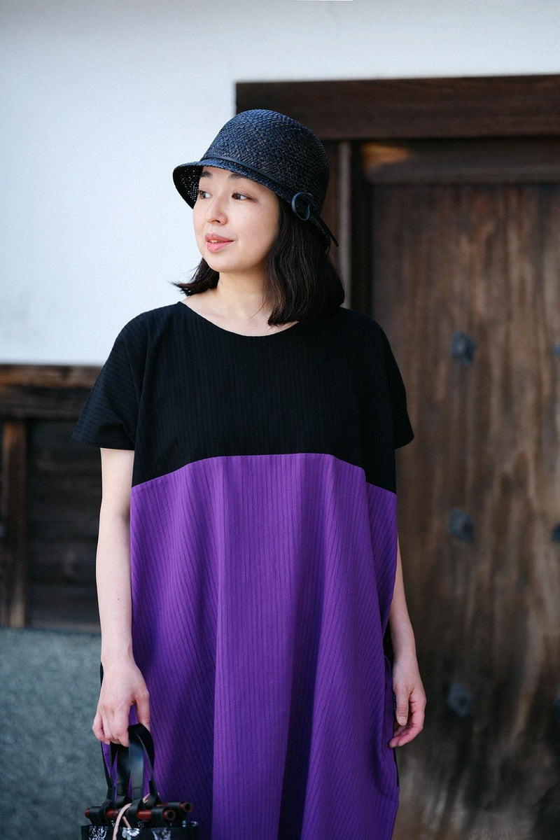Chizimi Cotton 40/20 Akiha Rectangular Dress Bi-color