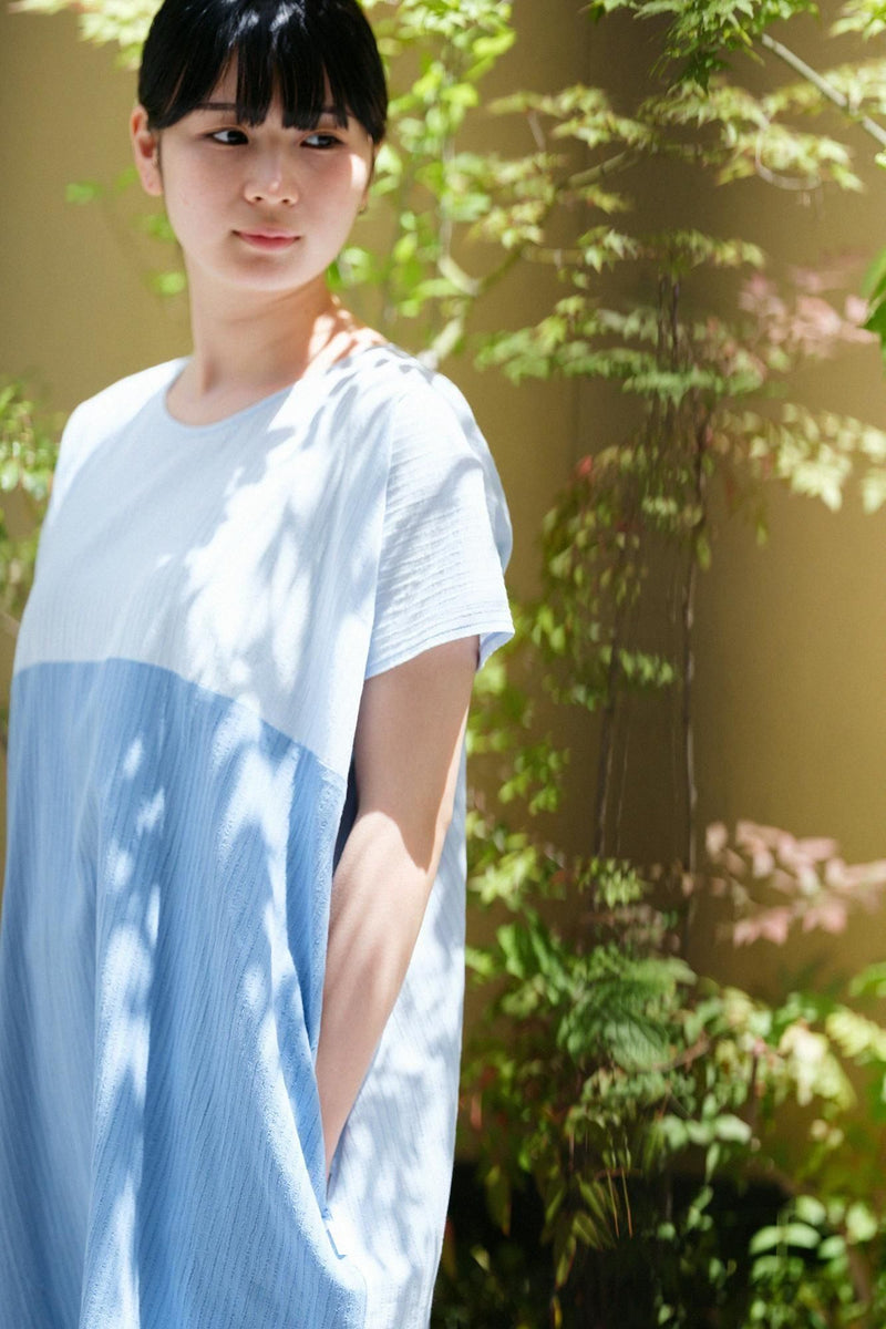 Chizimi Cotton 40/20 Akiha Rectangular Dress Bi-color