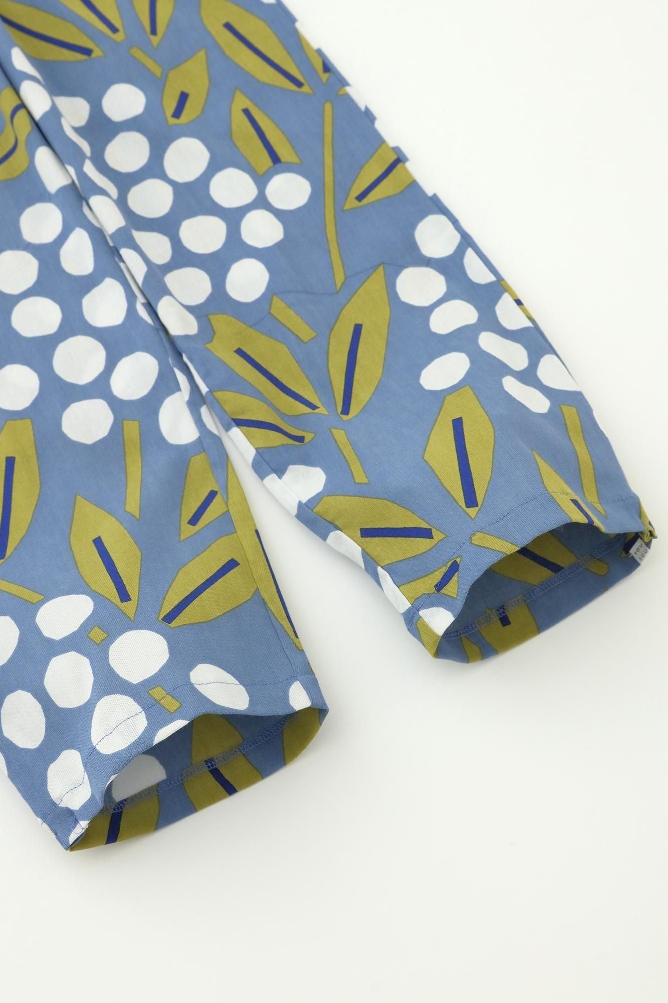 Chizimi Cotton 40/40 Skinny Pants / Nandina Bamboo