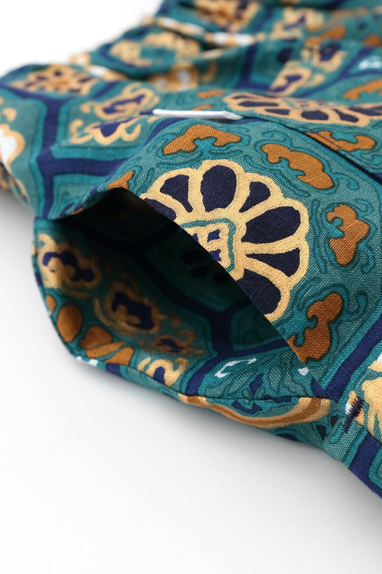 Chanvre, large, monpe / glorieux, vert vert