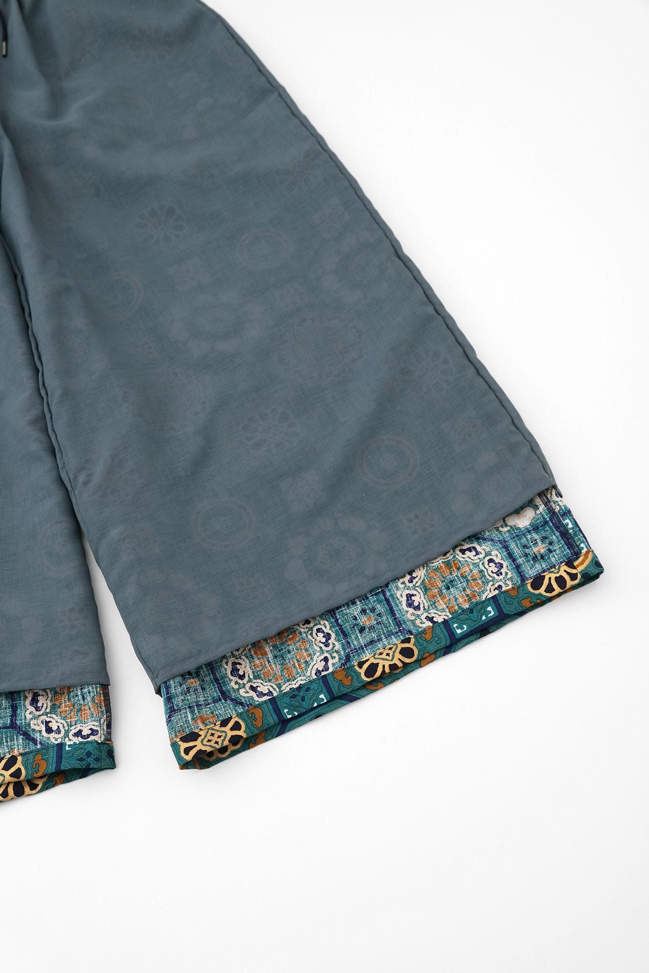 Chanvre, large, monpe / glorieux, vert vert