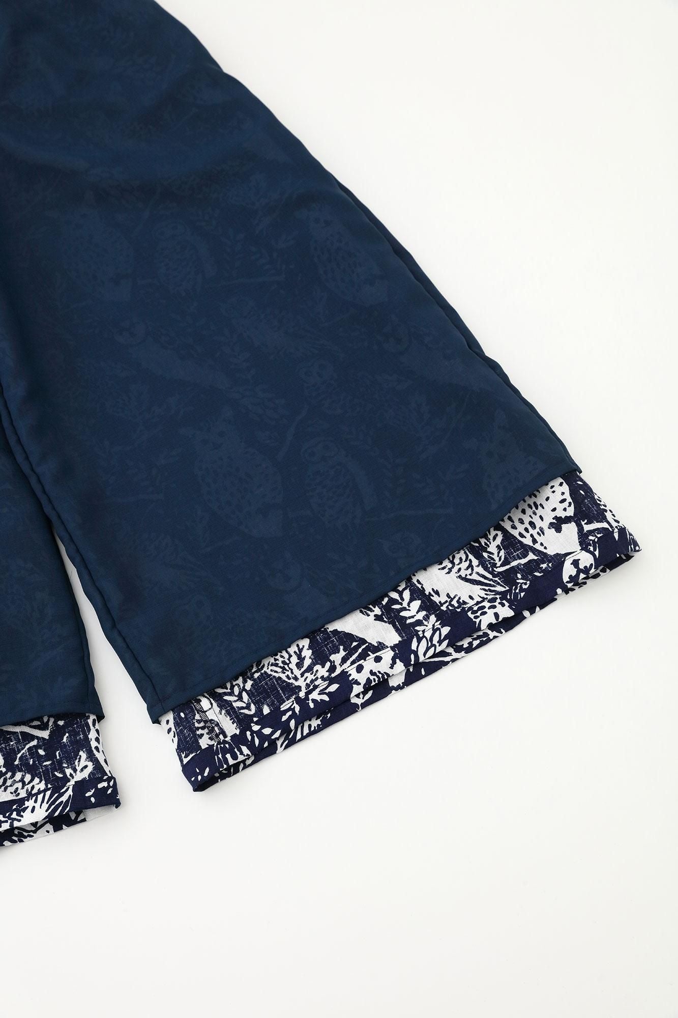 麻 闊腿褲／森林生活