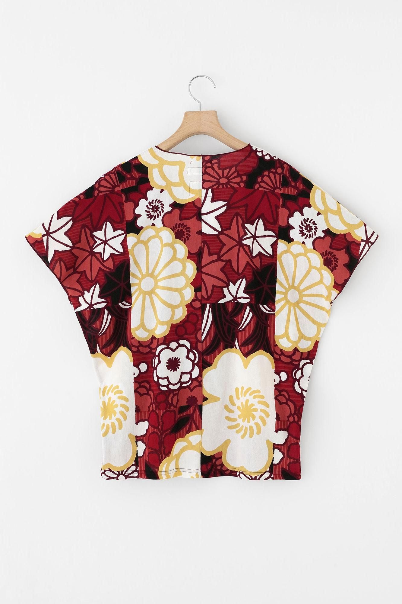 高島縮棉 40/40 短袖上衣／豪華