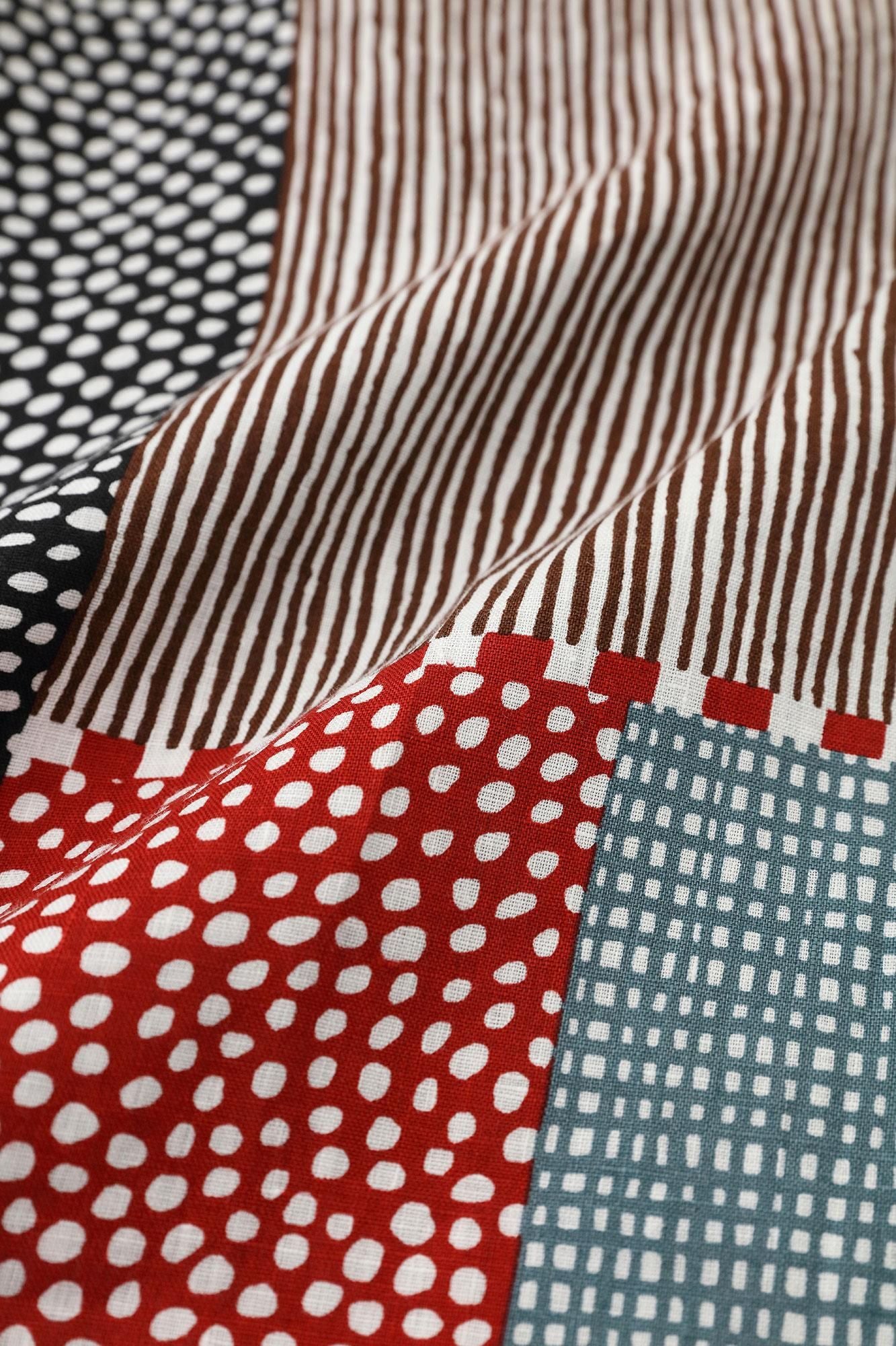 麻 長裙／點線 桂