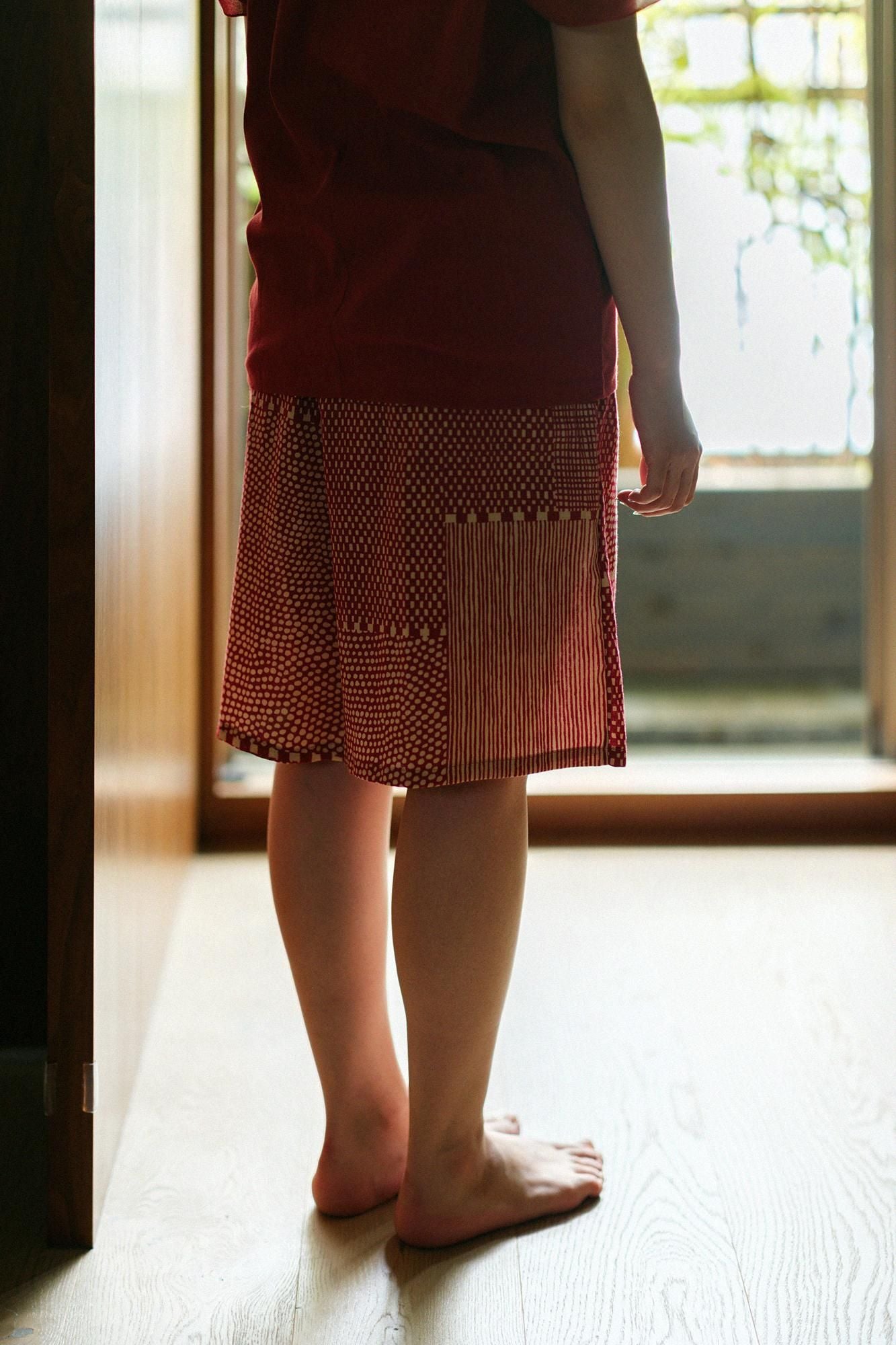 [nur Netto]SOU・SOU×Wacoal Kanhironari Monpe Halbfigur/Gasane Azuki