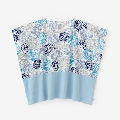 Takashima Jiji 20/20 Quadratisches Gewand, Kumi-Schultermuster/Chrysantheme, Seiran x Byakugun-Farbe