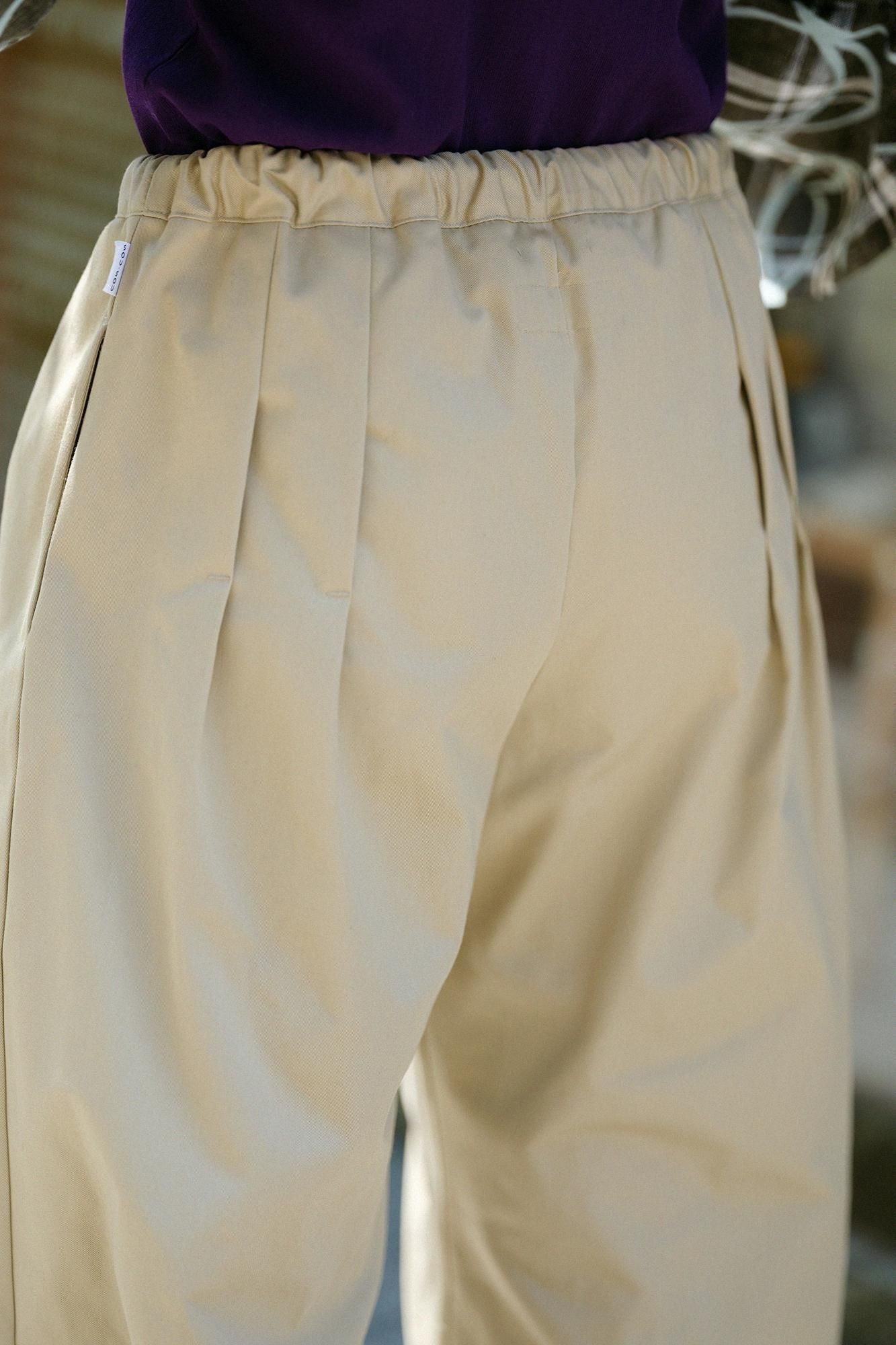 高密度 綾織（あやおり） 二ノ襞（にのひだ）もんぺ つぼみ／榛色（はし