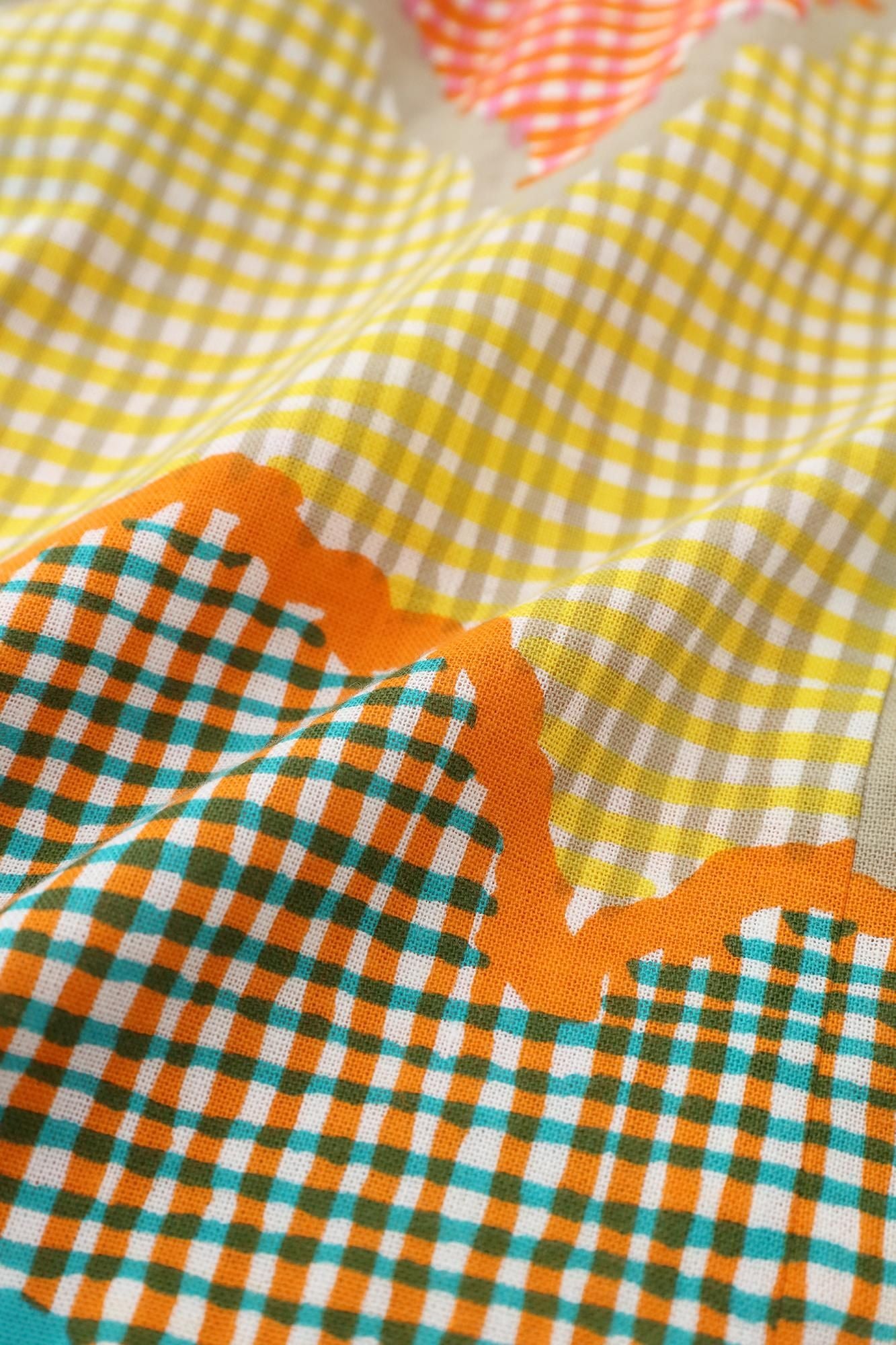 ●伊勢木棉浴衣形洋裝/彩彩