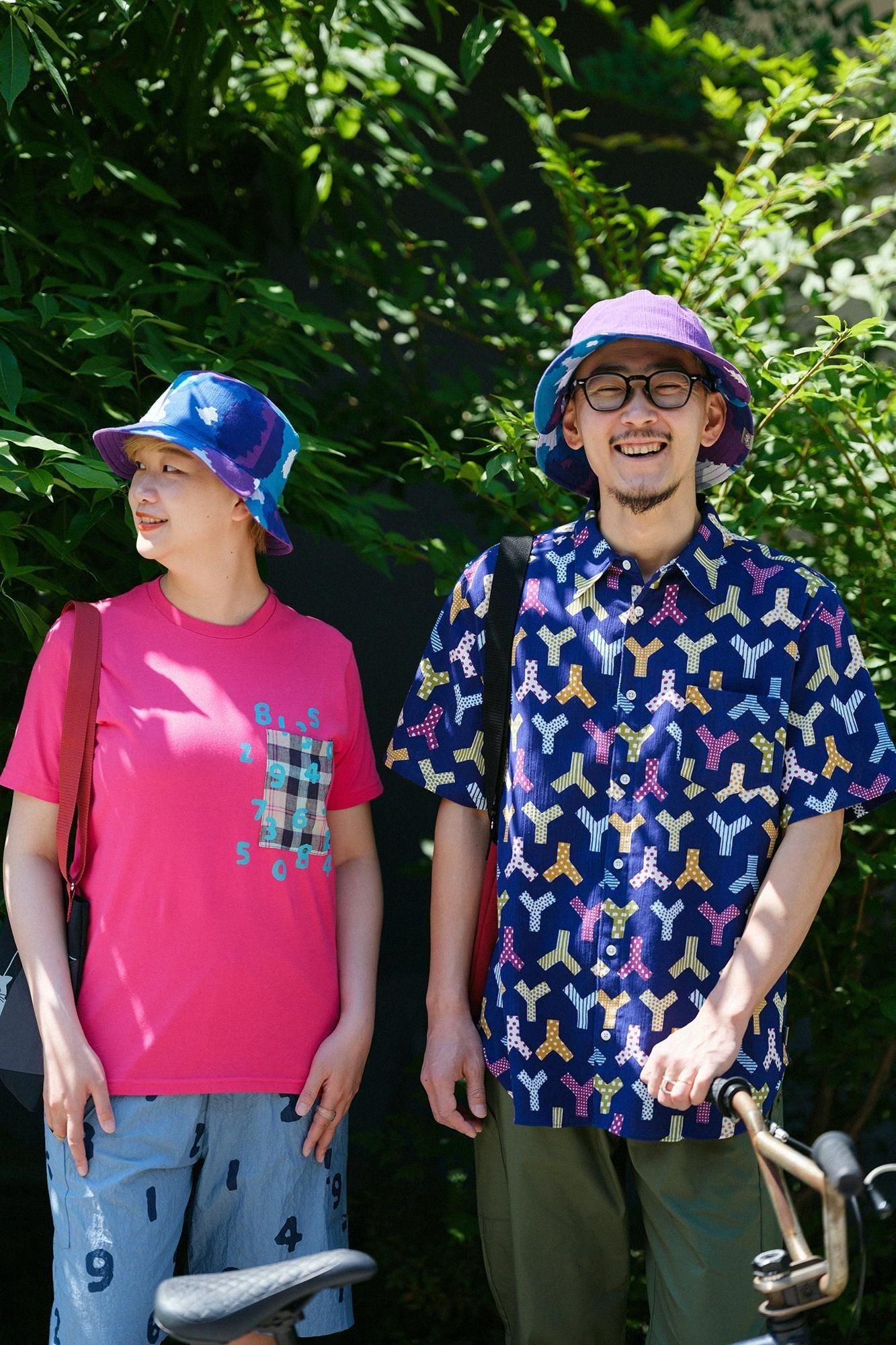 Chizimi Cotton 20/20 Reversible BIKE HAT / Full Bloom