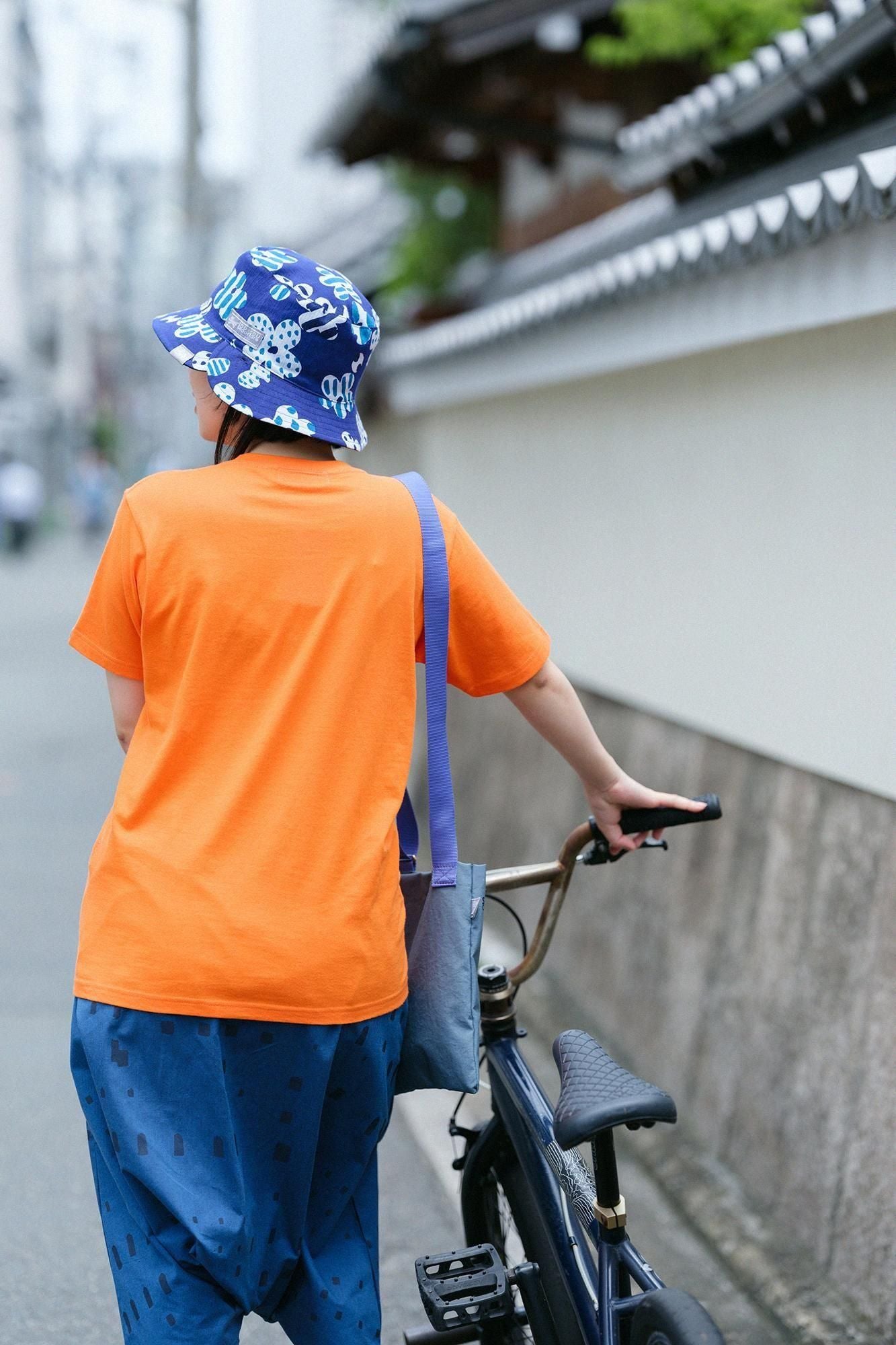 高島縮棉 20/20雙面用BIKE 帽子/綻放