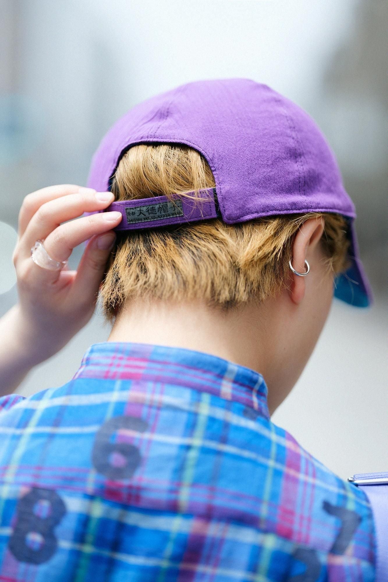 高島縮棉 20/20雙面用鴨舌帽/盛開