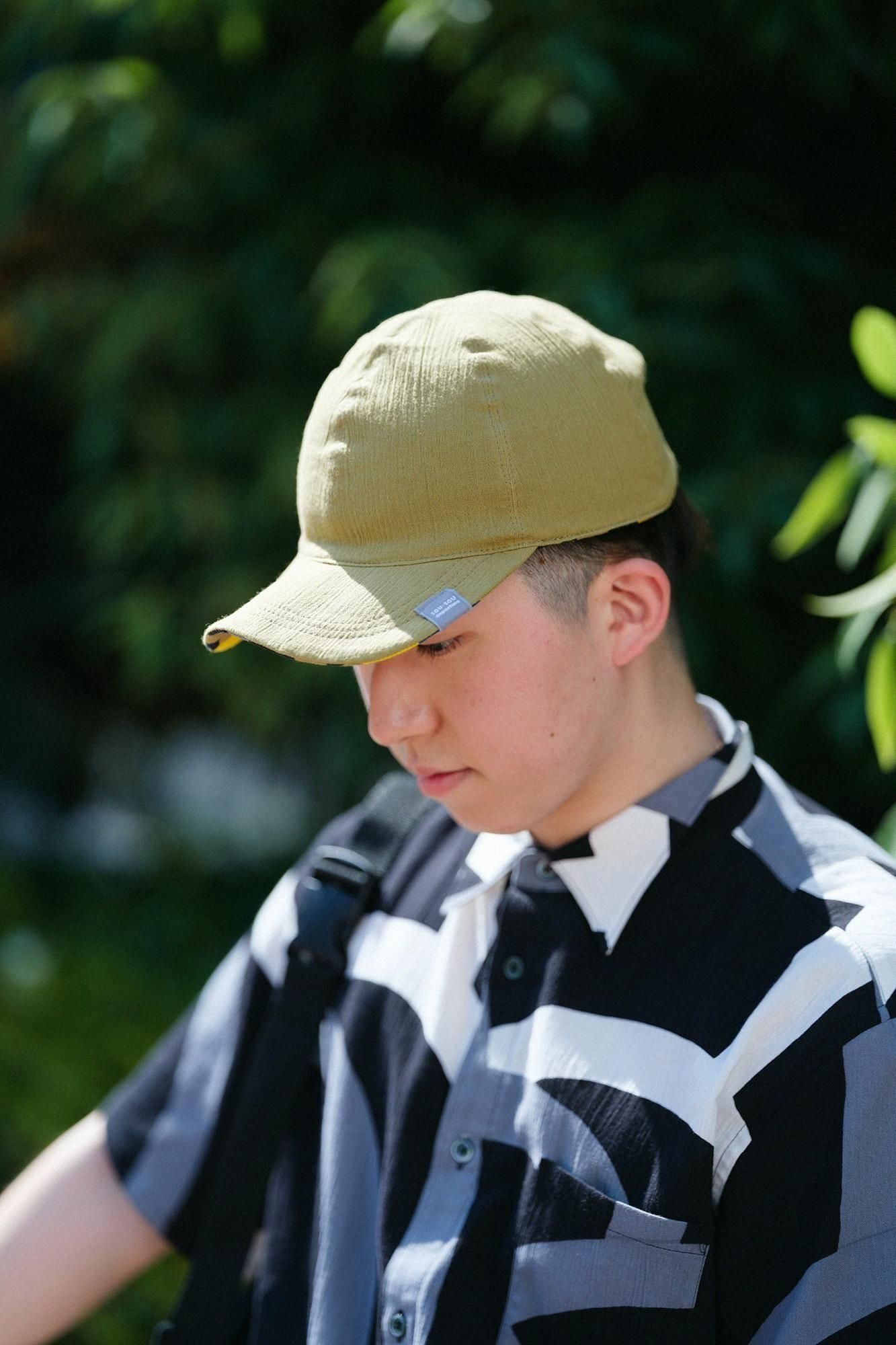 高島縮 20/20 リバーシブル キャップ／縄梯子（なわばしご）