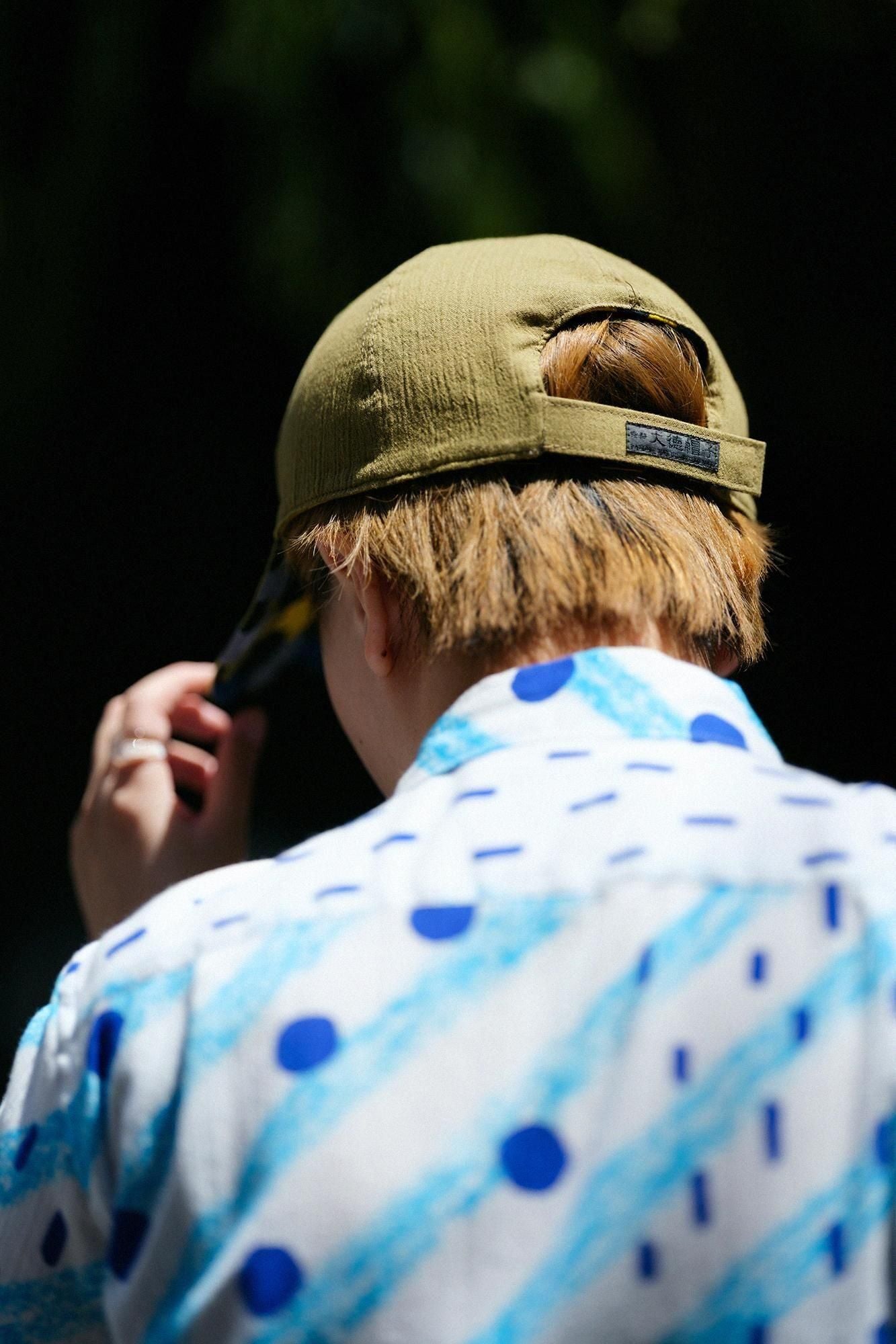 高島縮 20/20 リバーシブル キャップ／縄梯子（なわばしご）