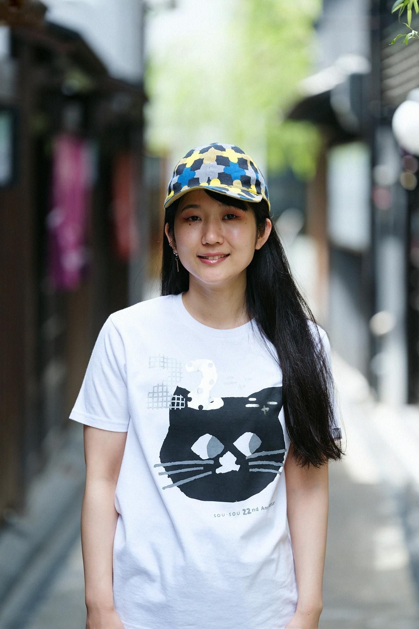 高島縮 20/20 リバーシブル キャップ／縄梯子（なわばしご）