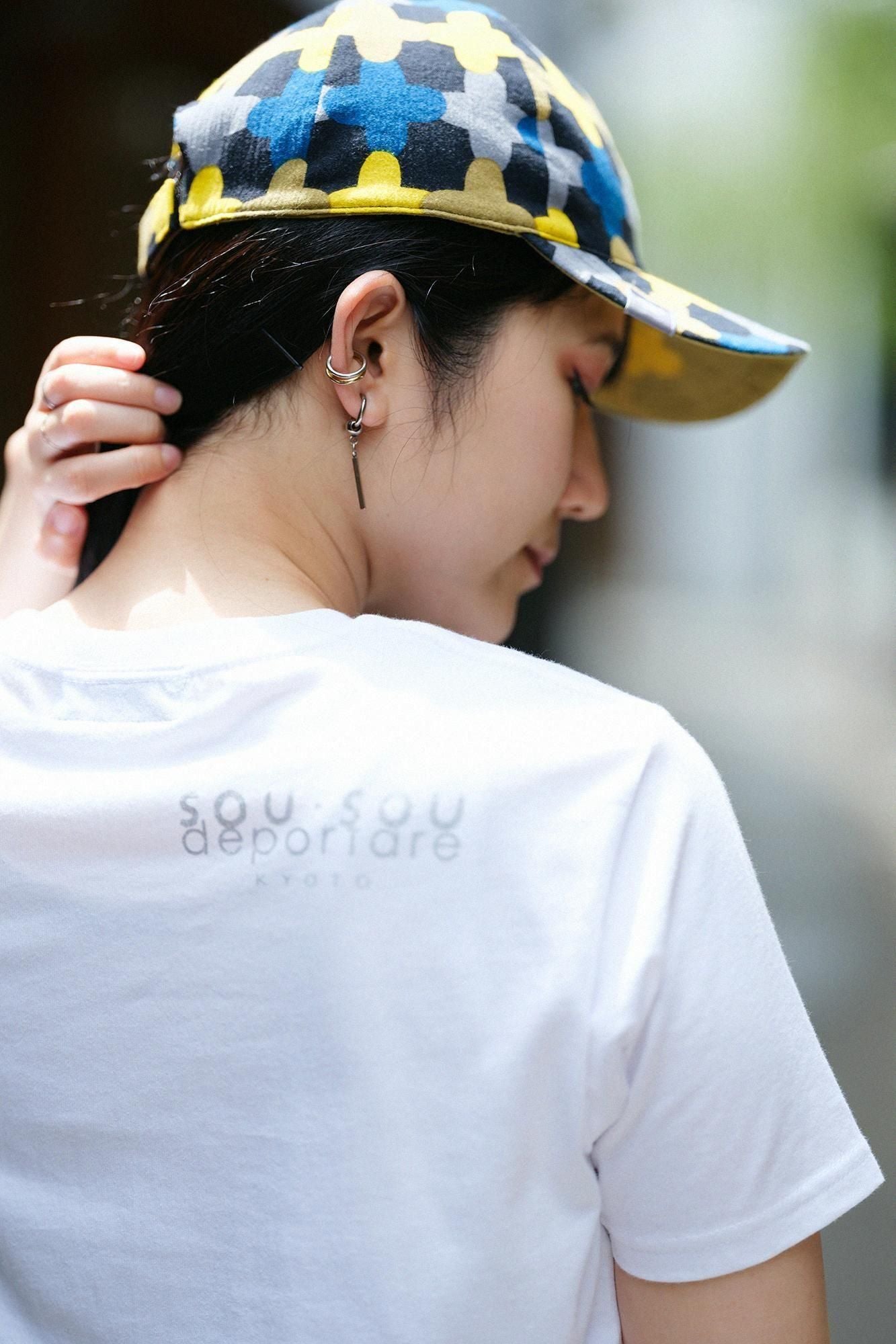 高島縮 20/20 リバーシブル キャップ／縄梯子（なわばしご）