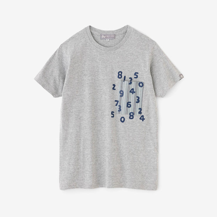 【6月30日頃発送予定】半袖 ポケットTシャツ[5.0]／ヘザーグレー×SO-SU-U昆（こん）2