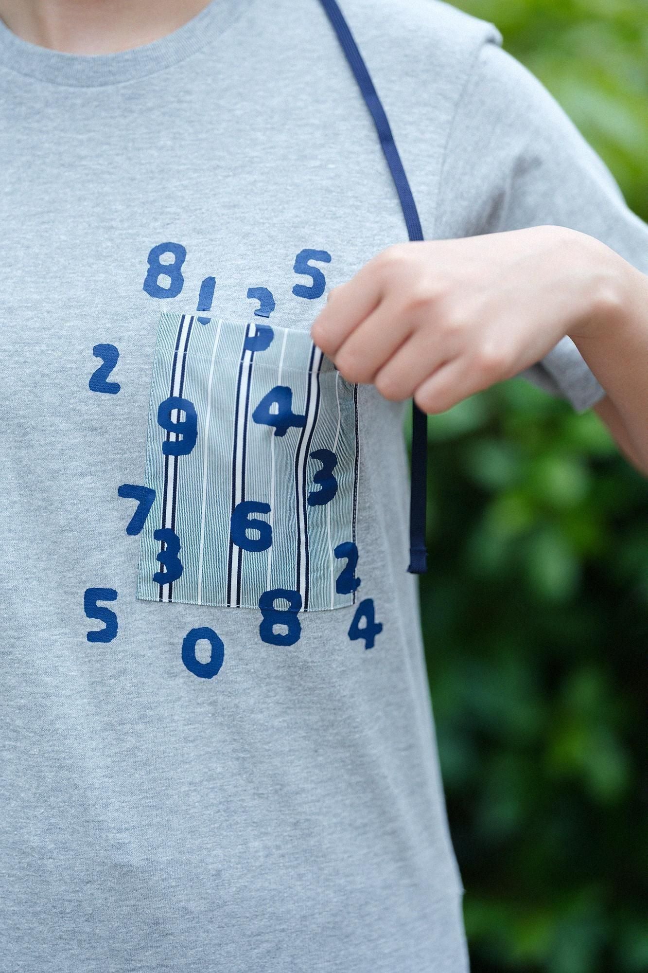 短袖口袋T-shirt [5.0] /混灰色x SO-SU-U十數 昆2