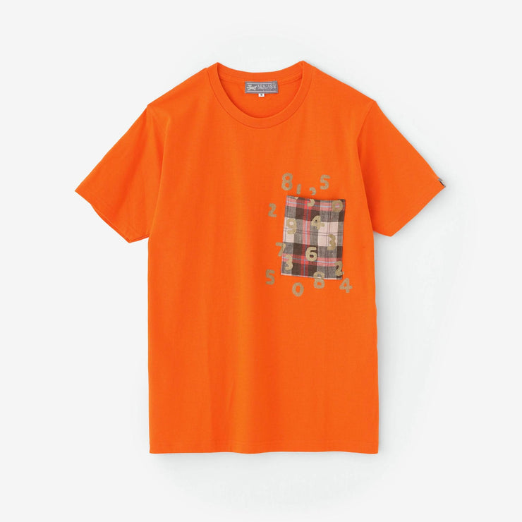 【6月30日頃発送予定】【net限定】半袖 ポケットTシャツ[5.0]／オレンジ×SO-SU-U昆（こん）2