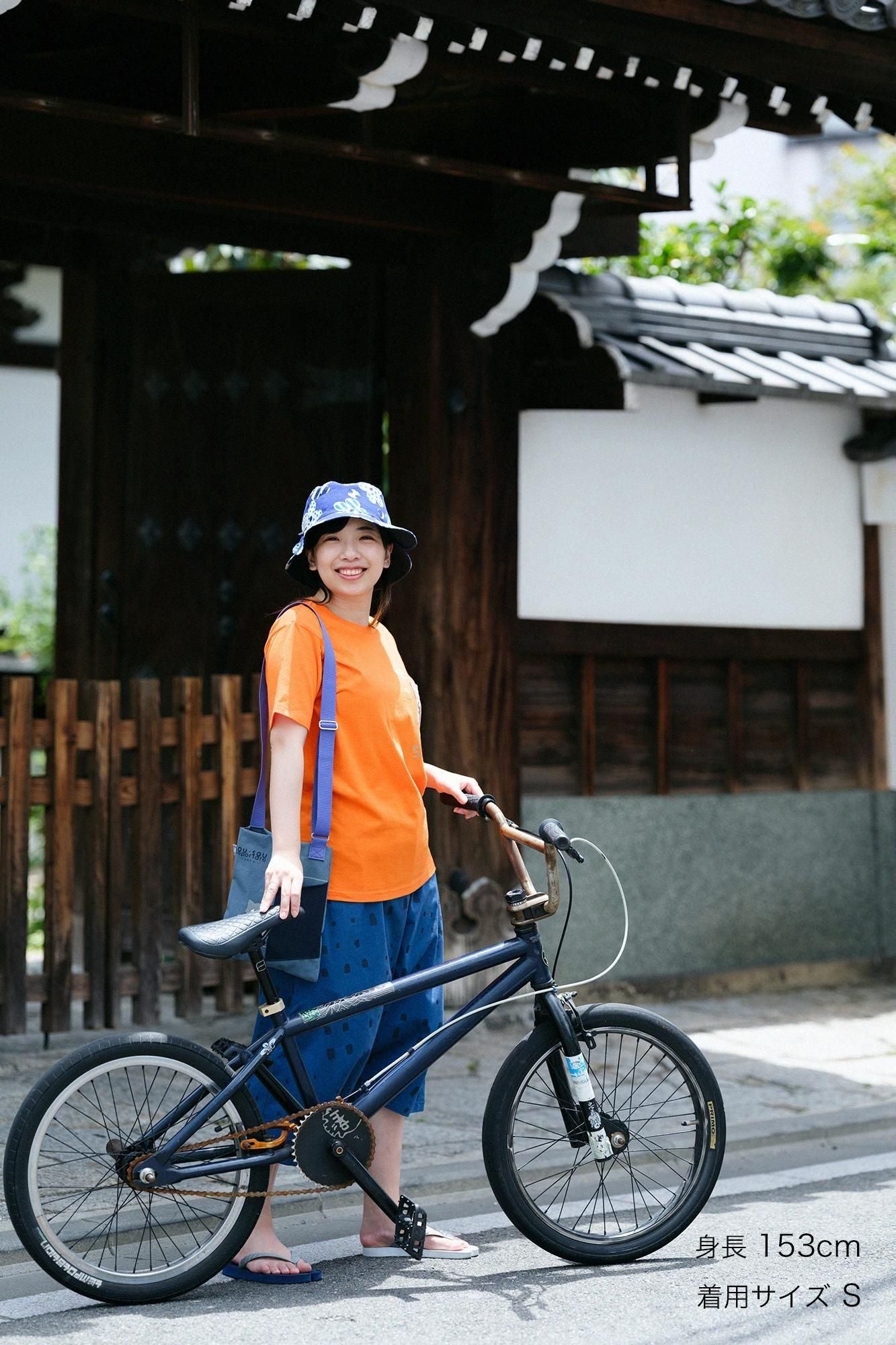 半袖 ポケットTシャツ[5.0]／オレンジ×SO-SU-U昆（こん）2