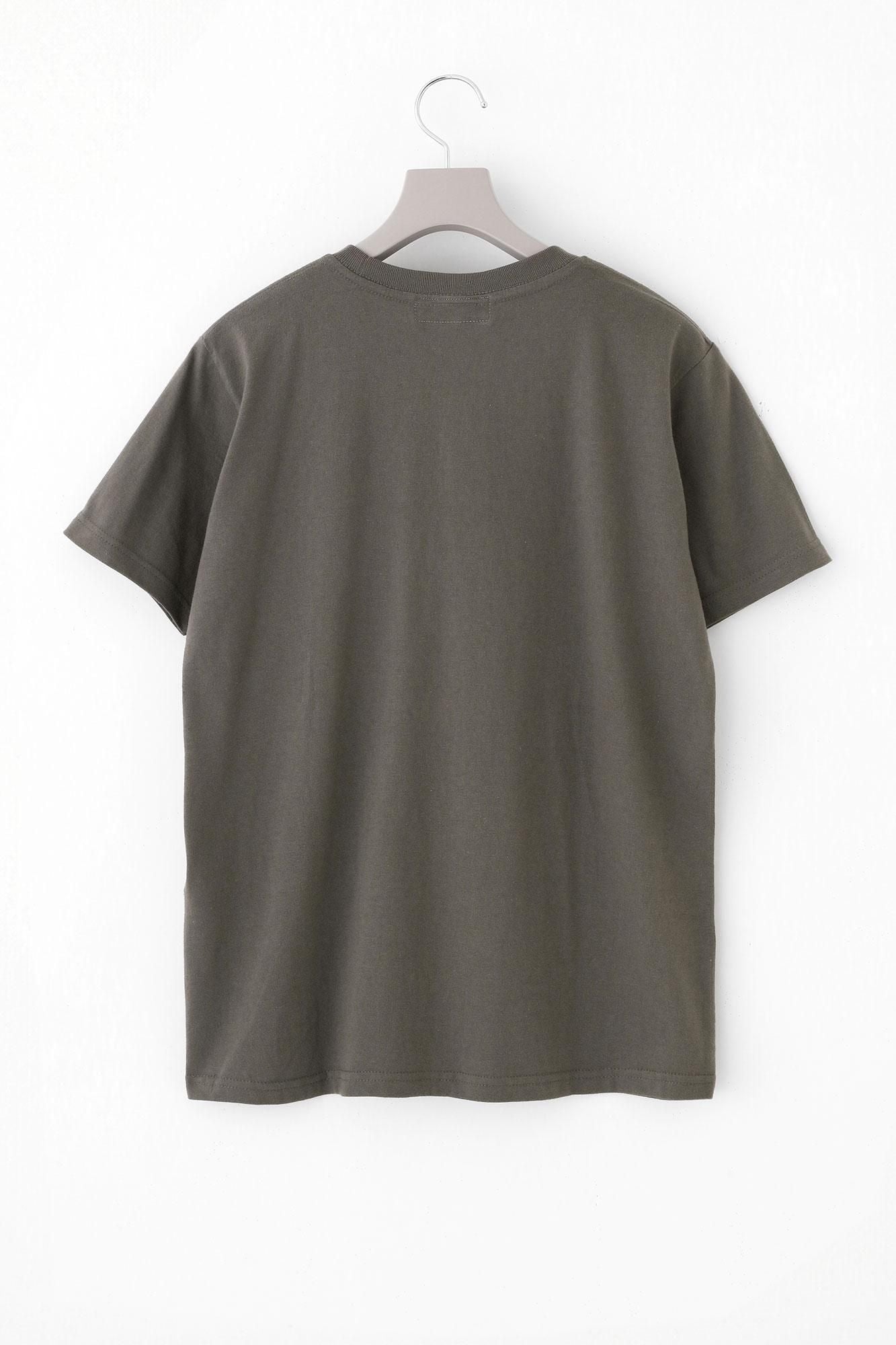 短袖口袋T恤[5.0] /木炭X SO-SU-U Kon（Kon）2